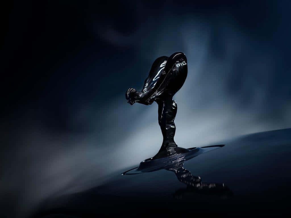 Rolls-Royce Sweptail, glossy black, liquid sculpture, SD Desktop Wallpaper