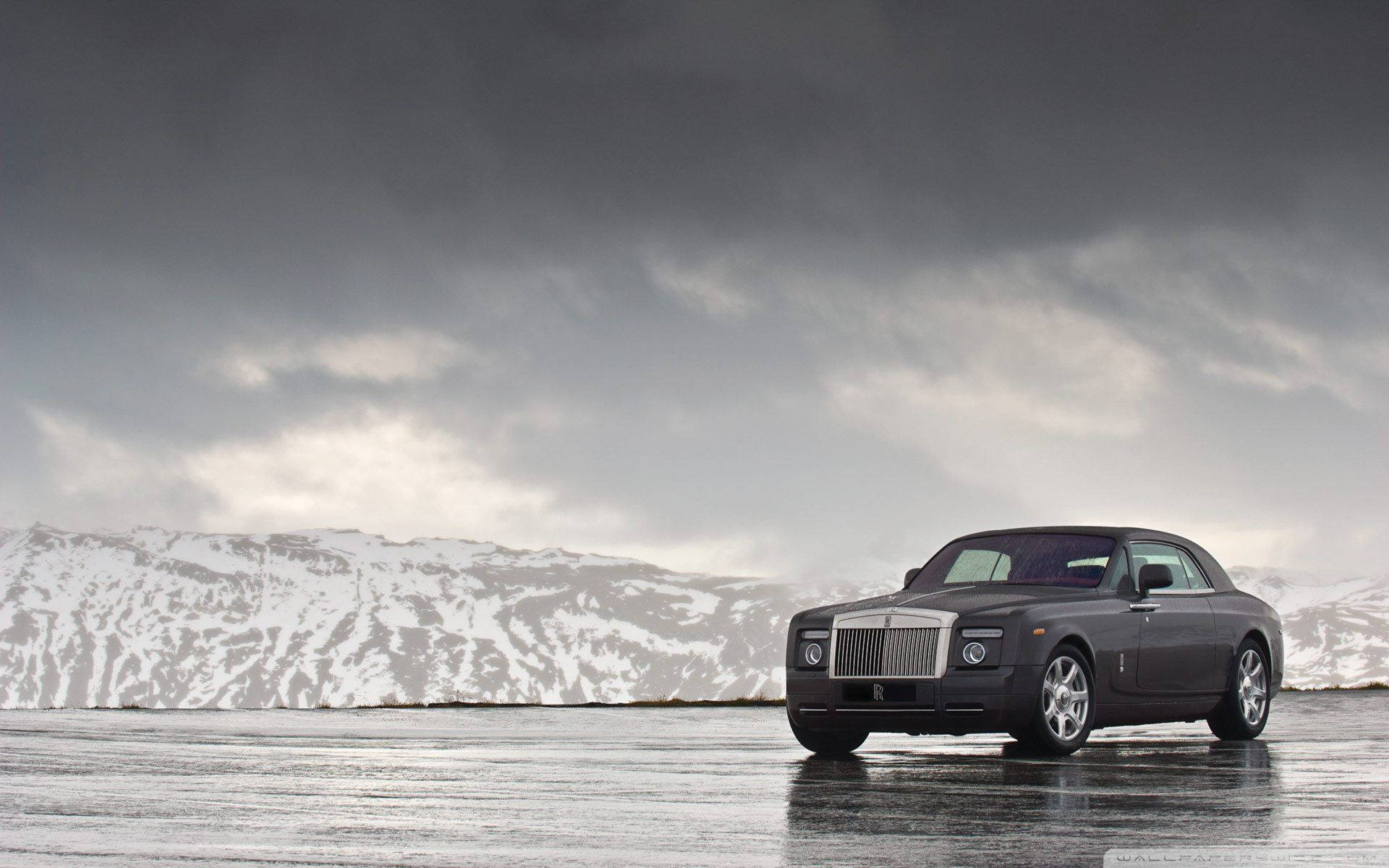 Rolls Royce, super car, dark grey, Full HD Desktop Wallpaper