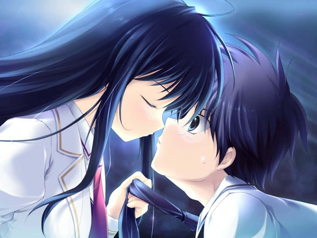 Romance Anime, anime teens, school uniforms, SD Desktop Wallpaper