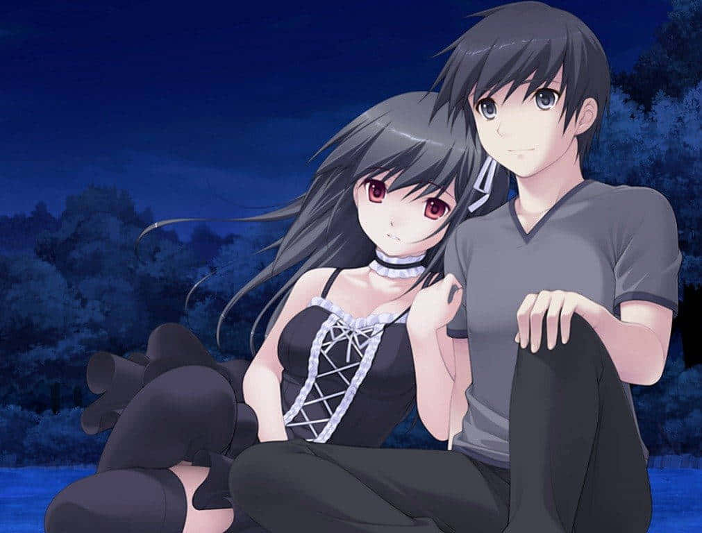 couple, black, night, SD Desktop Wallpaper