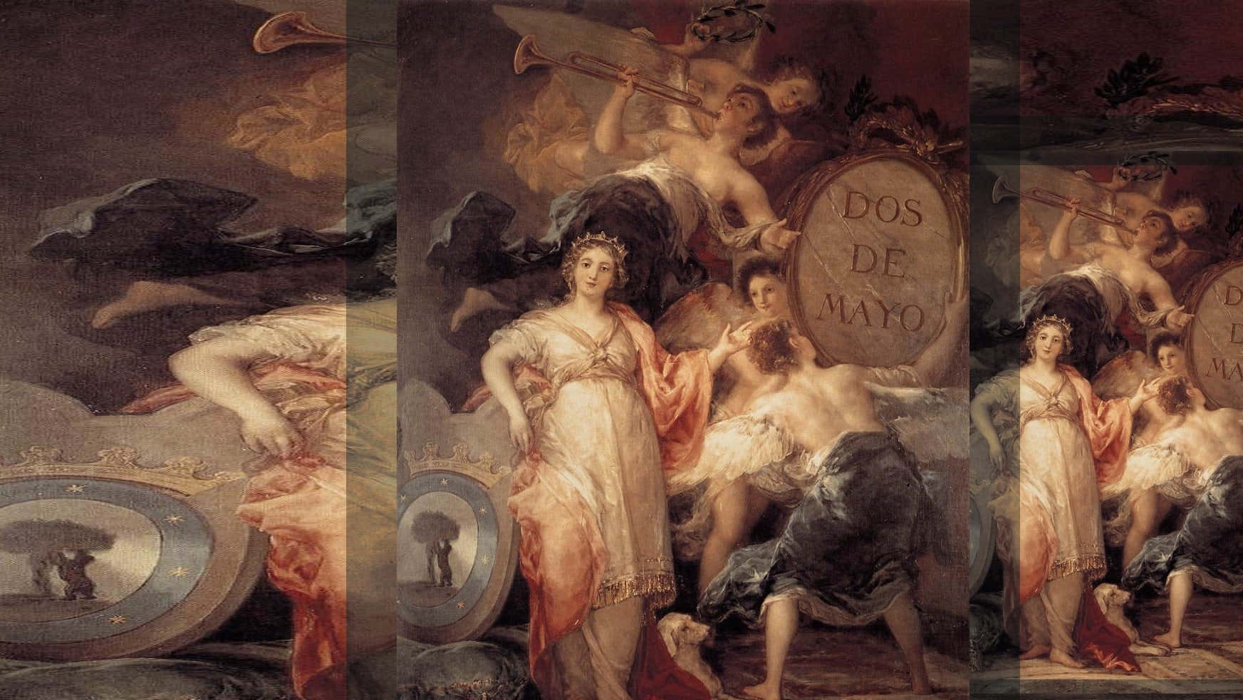 Lost in Romance, classical painting, central female figure, HD Desktop Wallpaper