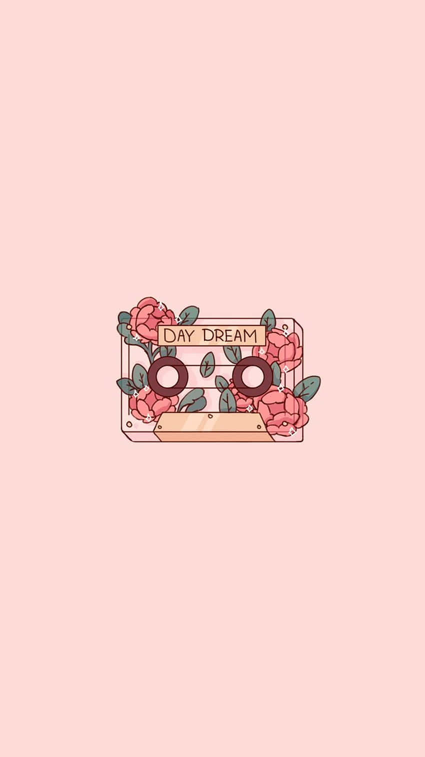 day dream, pink roses, green leaves, HD Phone Wallpaper
