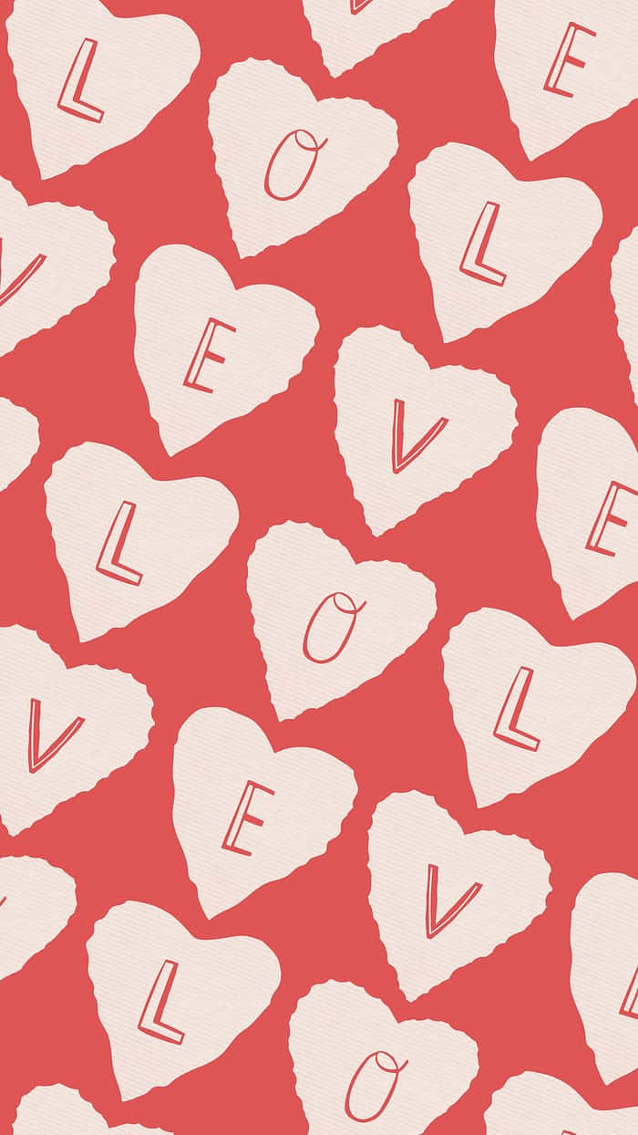 love hearts pattern, romantic aesthetic, torn white paper hearts, SD Phone Wallpaper