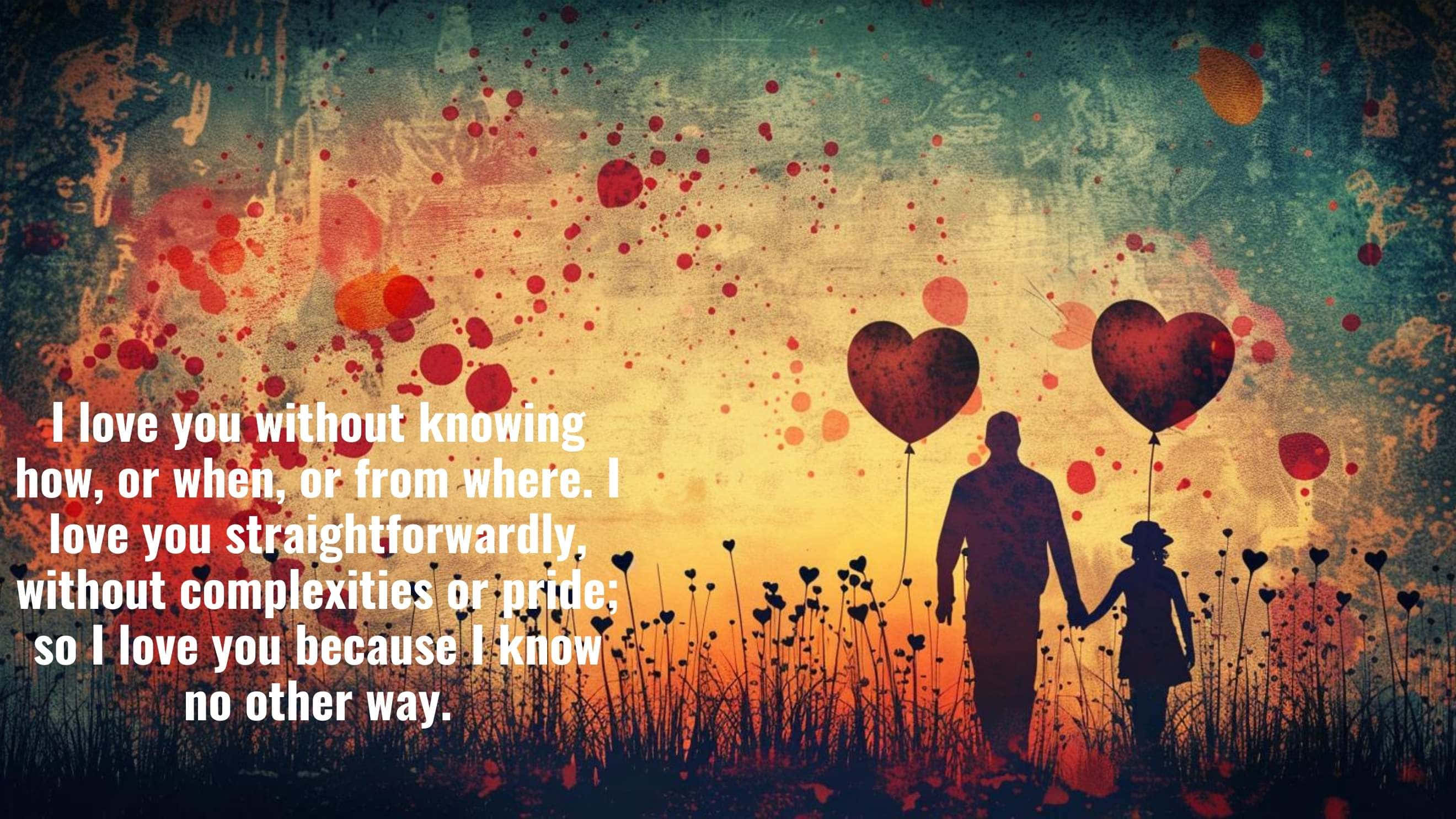 parent and child, holding hands, heart balloon, 2K Desktop Wallpaper