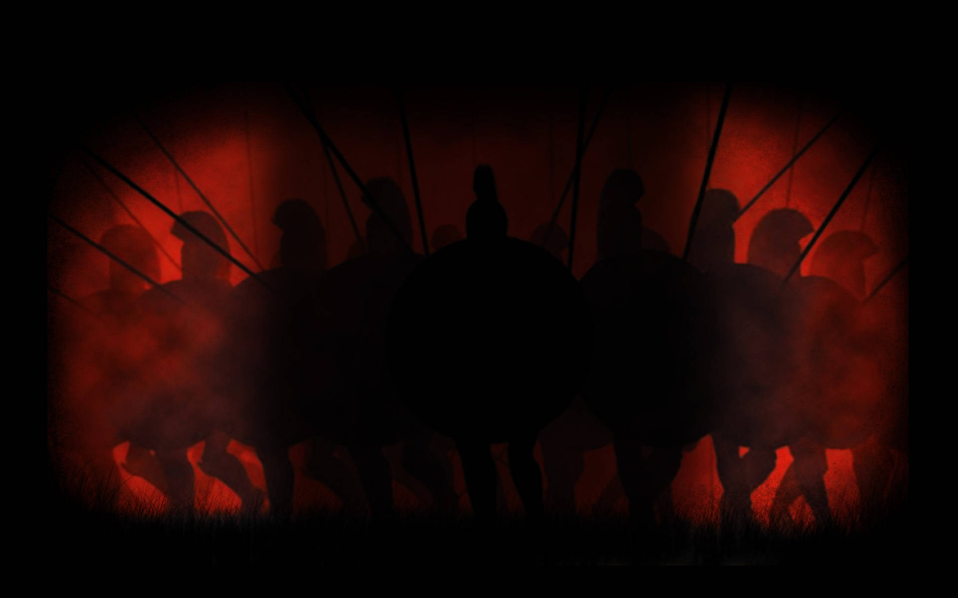 Rome 2 Total War, helmet, silhouetted ancient warriors, Full HD Desktop Wallpaper