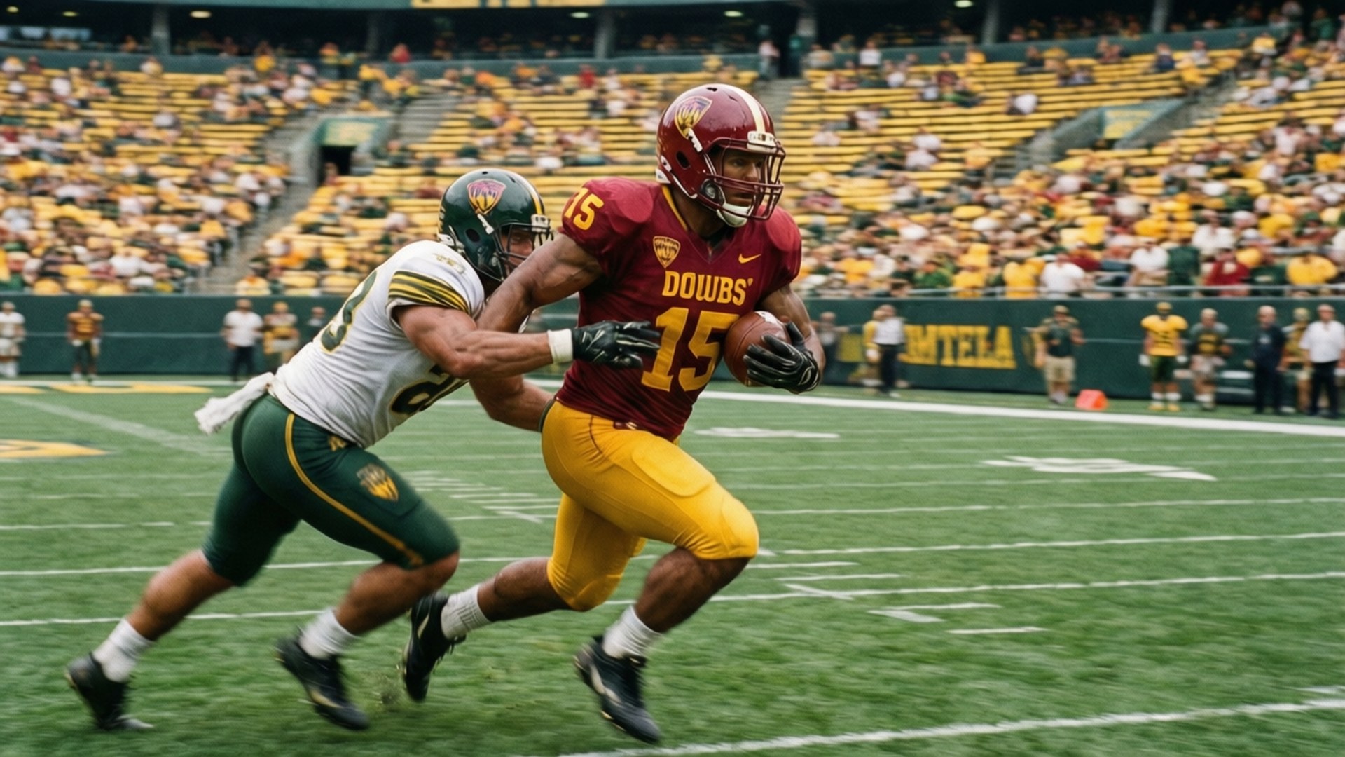 Romeo Doubs, football, sprinting, Full HD Desktop Wallpaper
