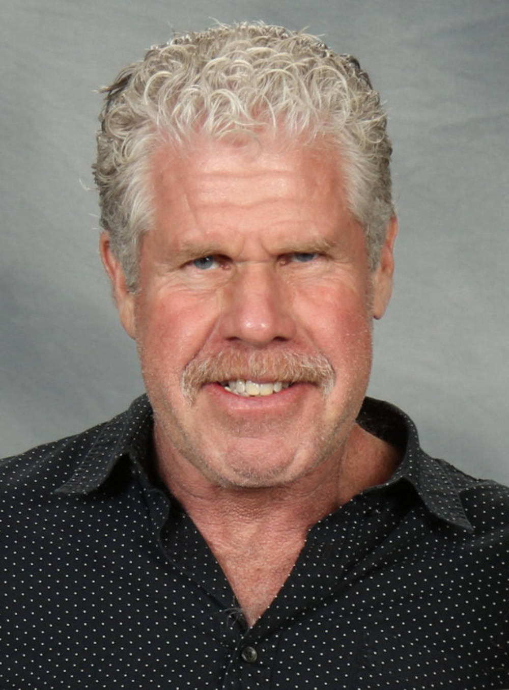 Ron Perlman, grinning smile, curly gray hair, HD Phone Wallpaper