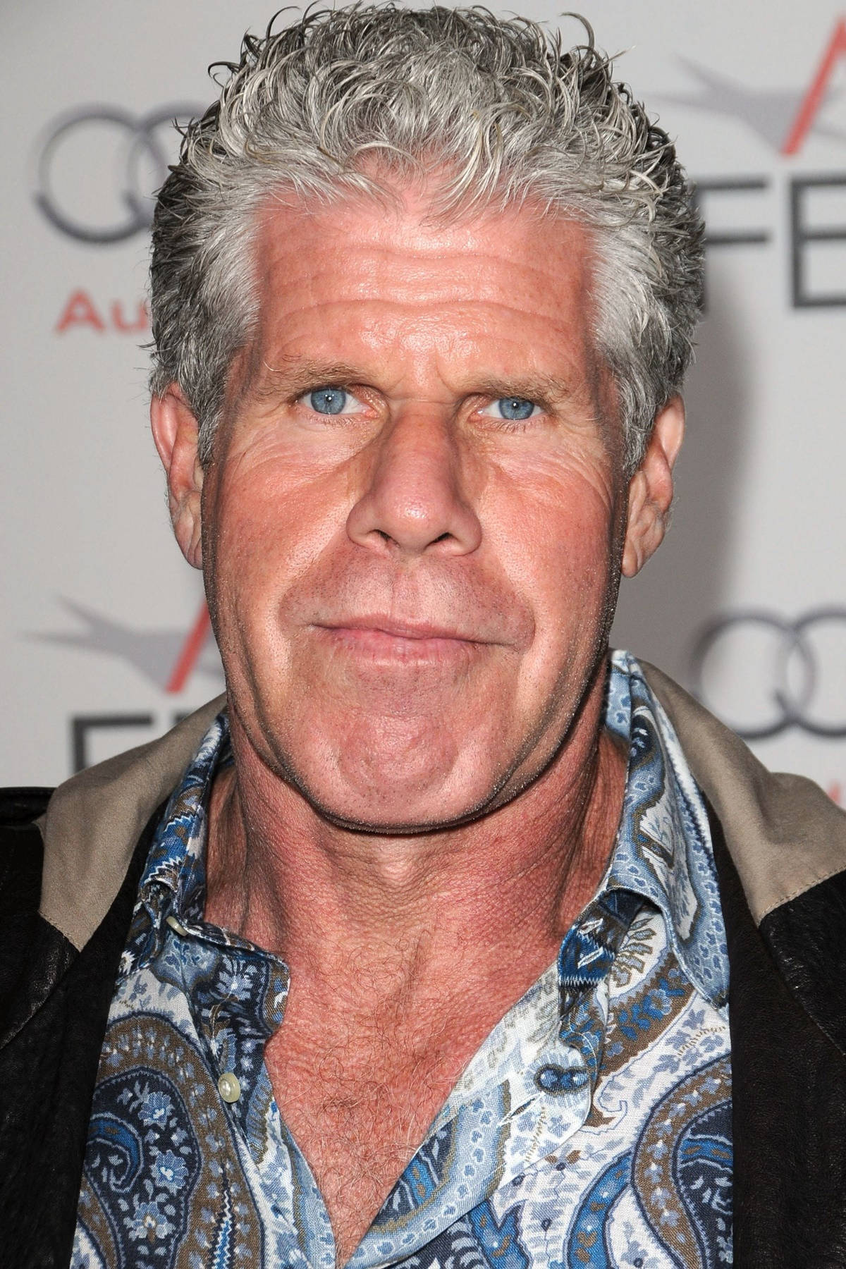Ron Perlman, blue eyes, gray hair, HD Phone Wallpaper