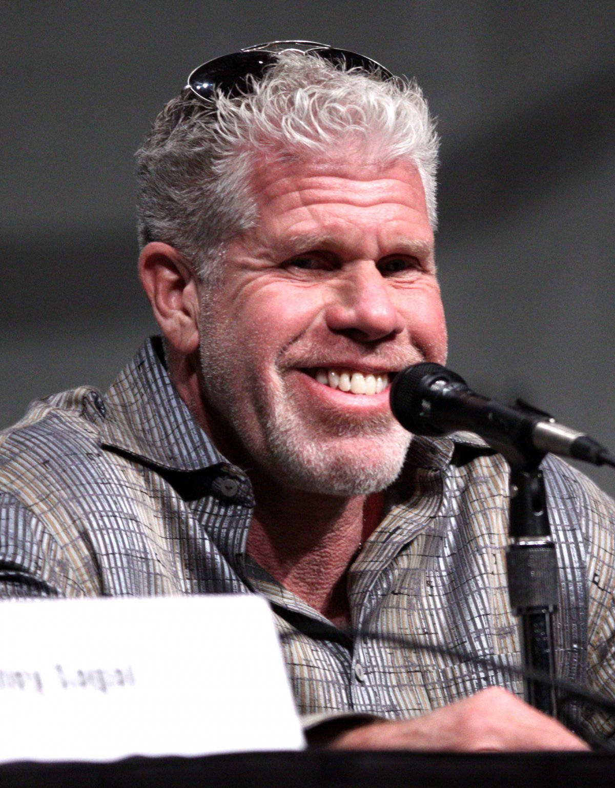 Ron Perlman, conference, microphone, HD Phone Wallpaper