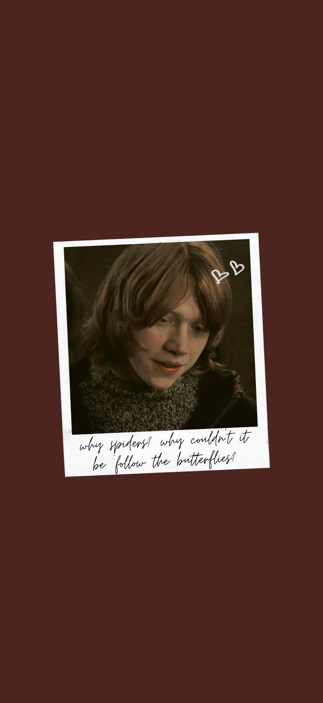 Ron Weasley, polaroid-style photo, brown hair, Full HD Phone Wallpaper