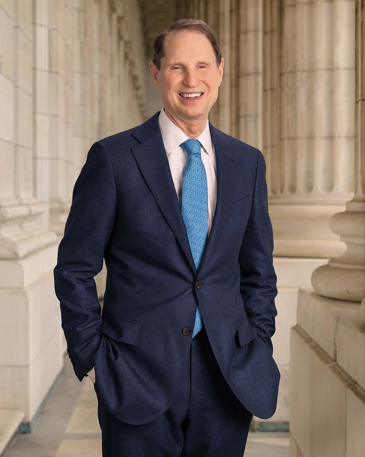 Ron Wyden, navy suit, blue tie, HD Phone Wallpaper