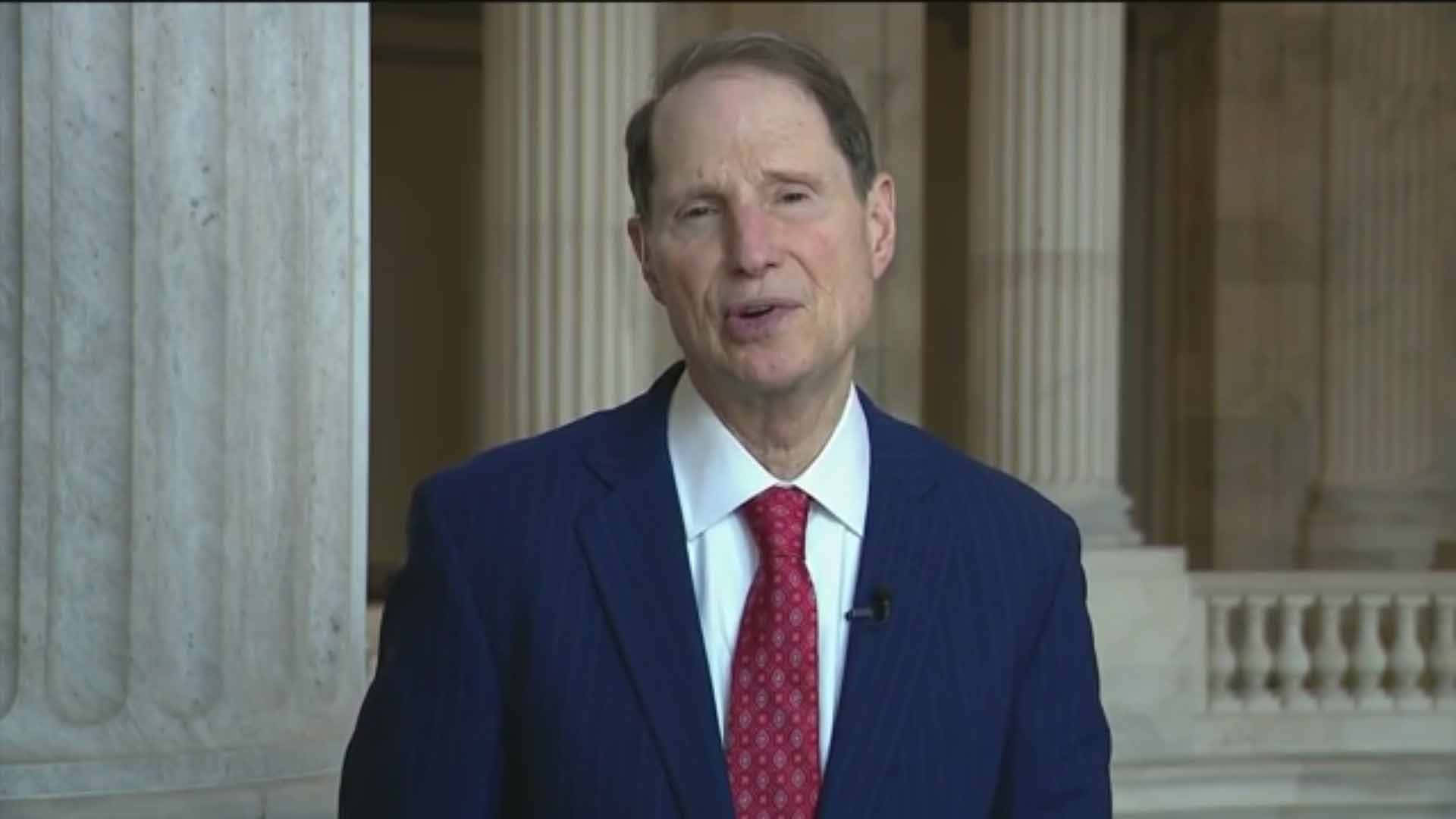 Ron Wyden, blue suit, red tie, Full HD Desktop Wallpaper