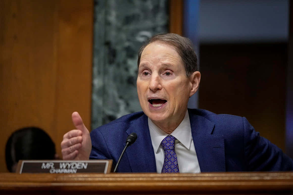 Ron Wyden, blue suit, patterned tie, SD Desktop Wallpaper