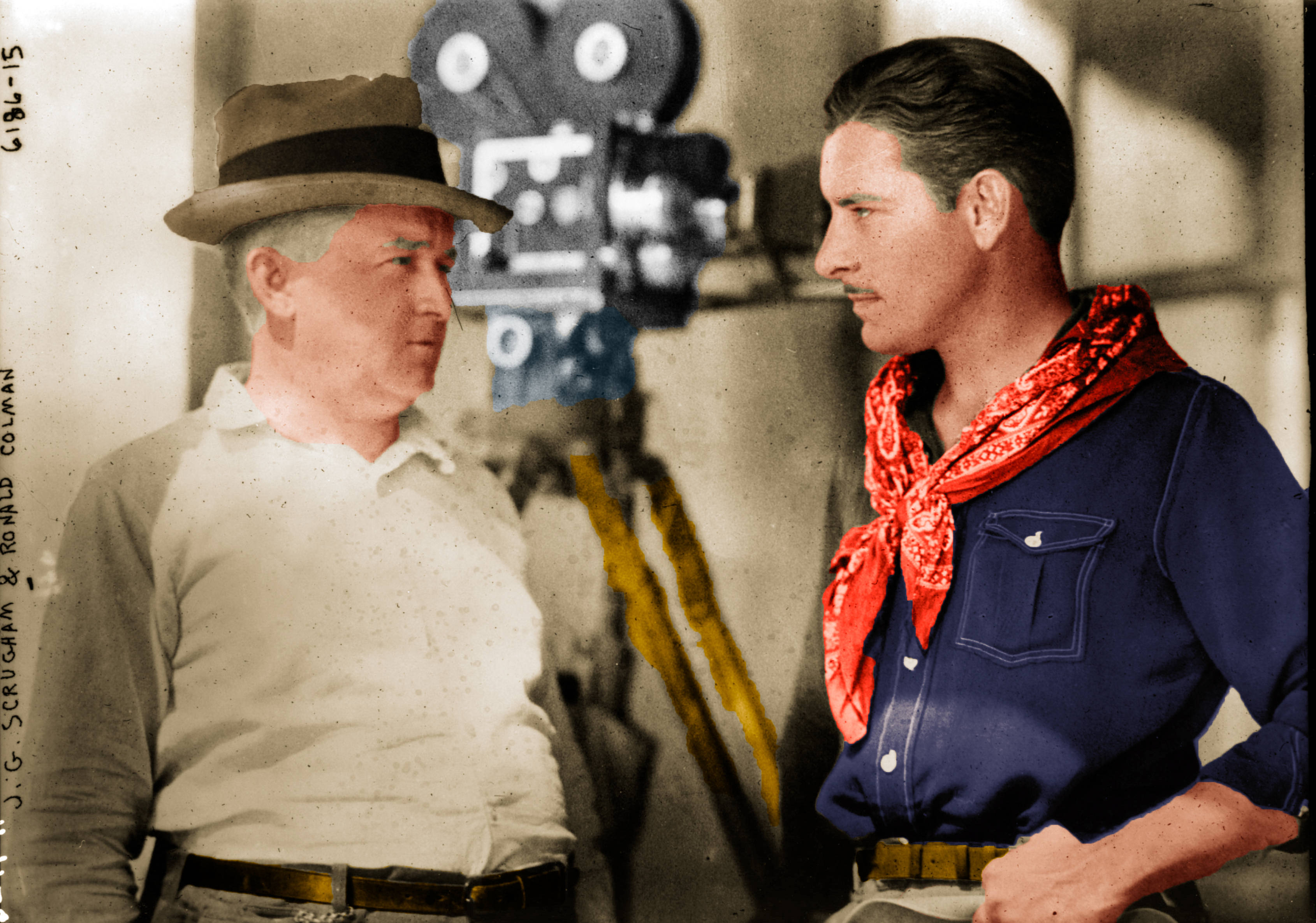 Ronald Colman, film director, vintage film set attire, 2K Desktop Wallpaper