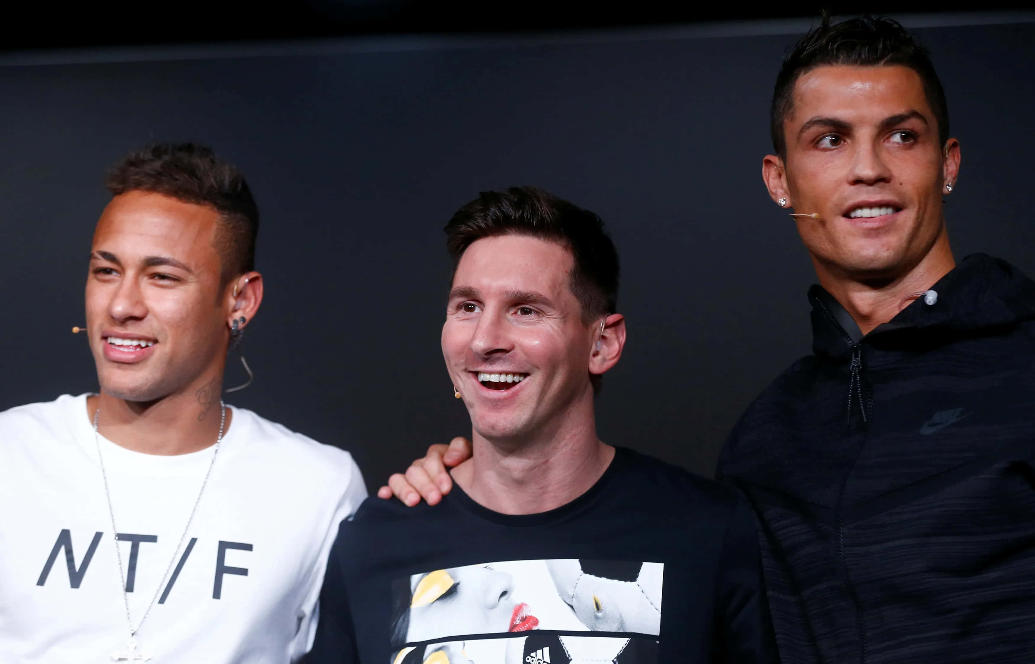 Neymar, Messi, Ronaldo, 2K Desktop Wallpaper