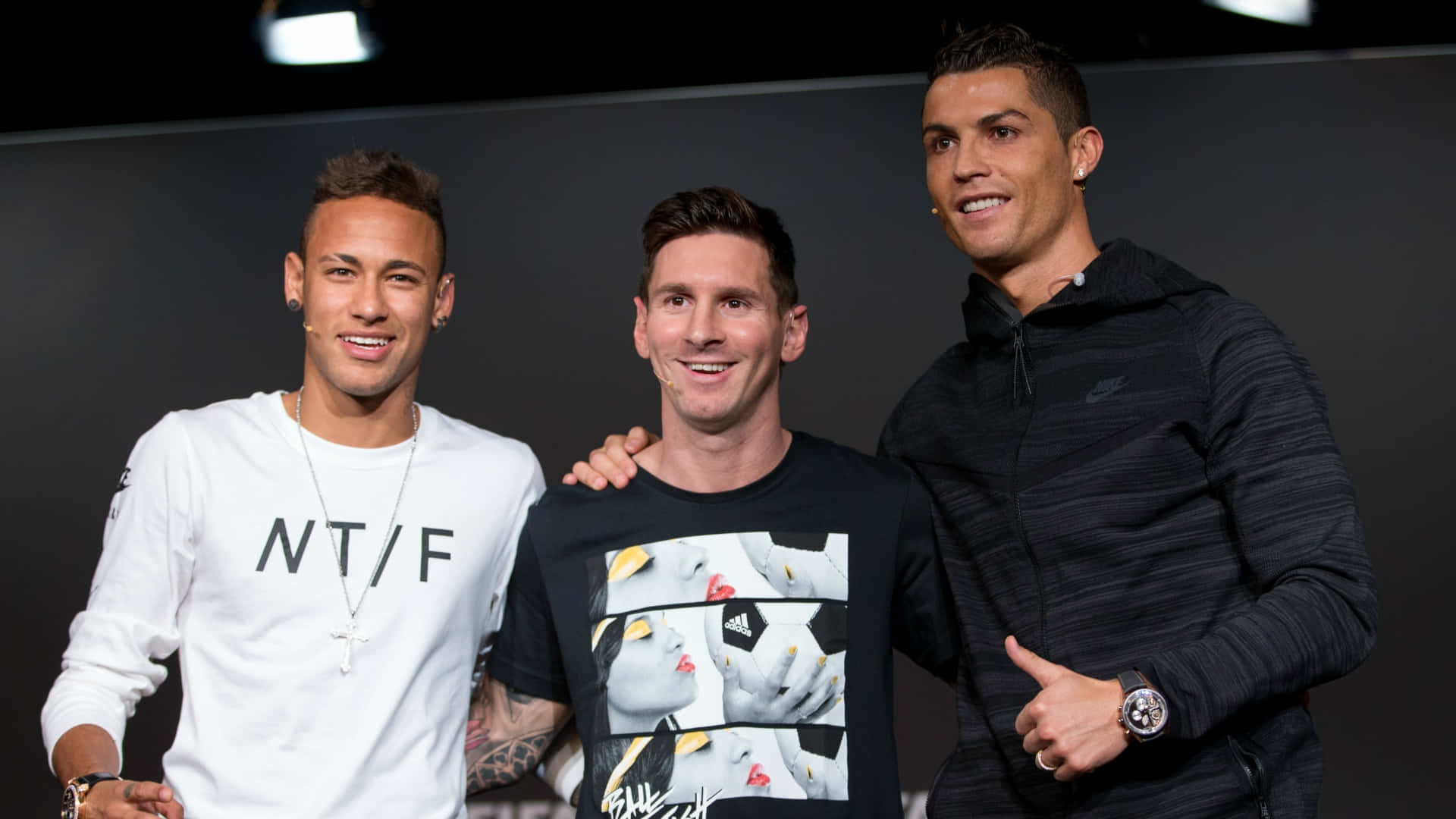 Neymar, Messi, Ronaldo, Full HD Desktop Wallpaper