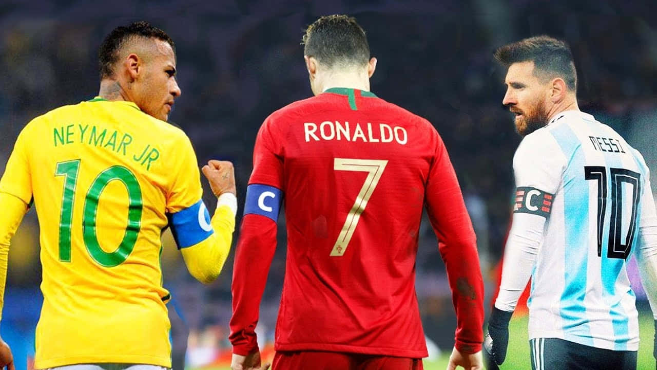Neymar, Ronaldo, Messi, HD Desktop Wallpaper