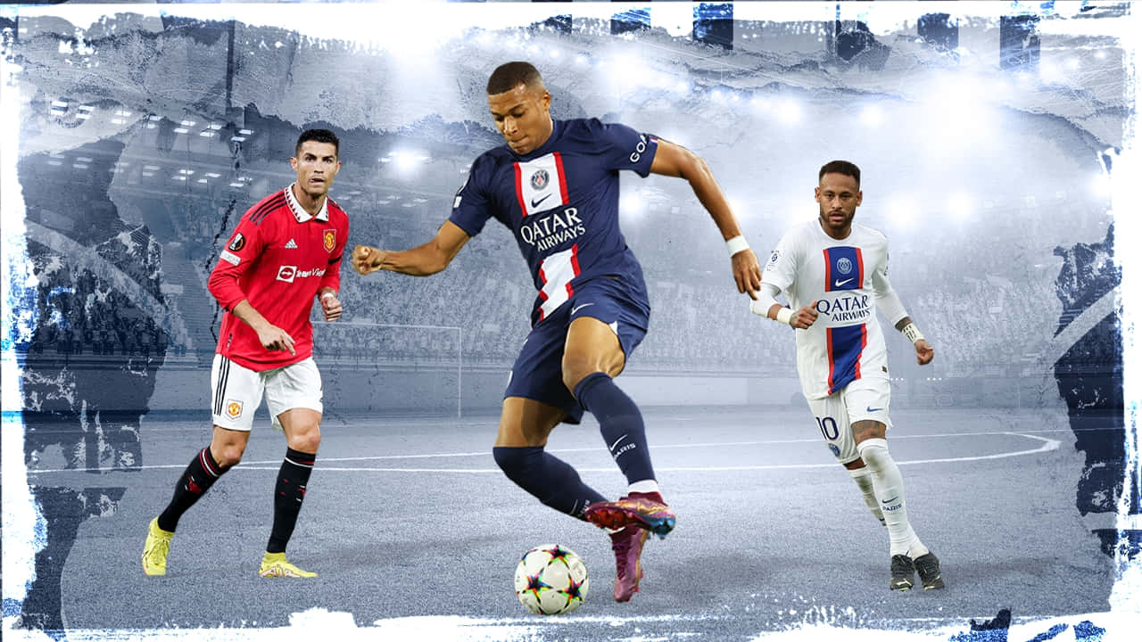 Ronaldo, Messi, Neymar, HD Desktop Wallpaper
