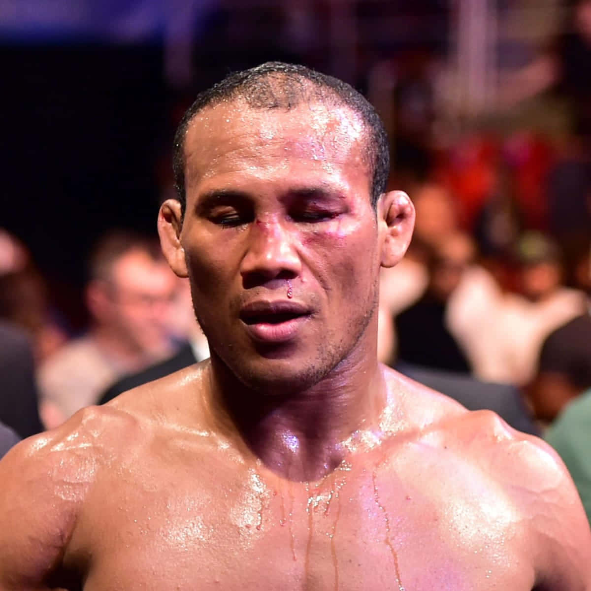 Ronaldo Souza, black eye, bruised fighter, SD Desktop Wallpaper