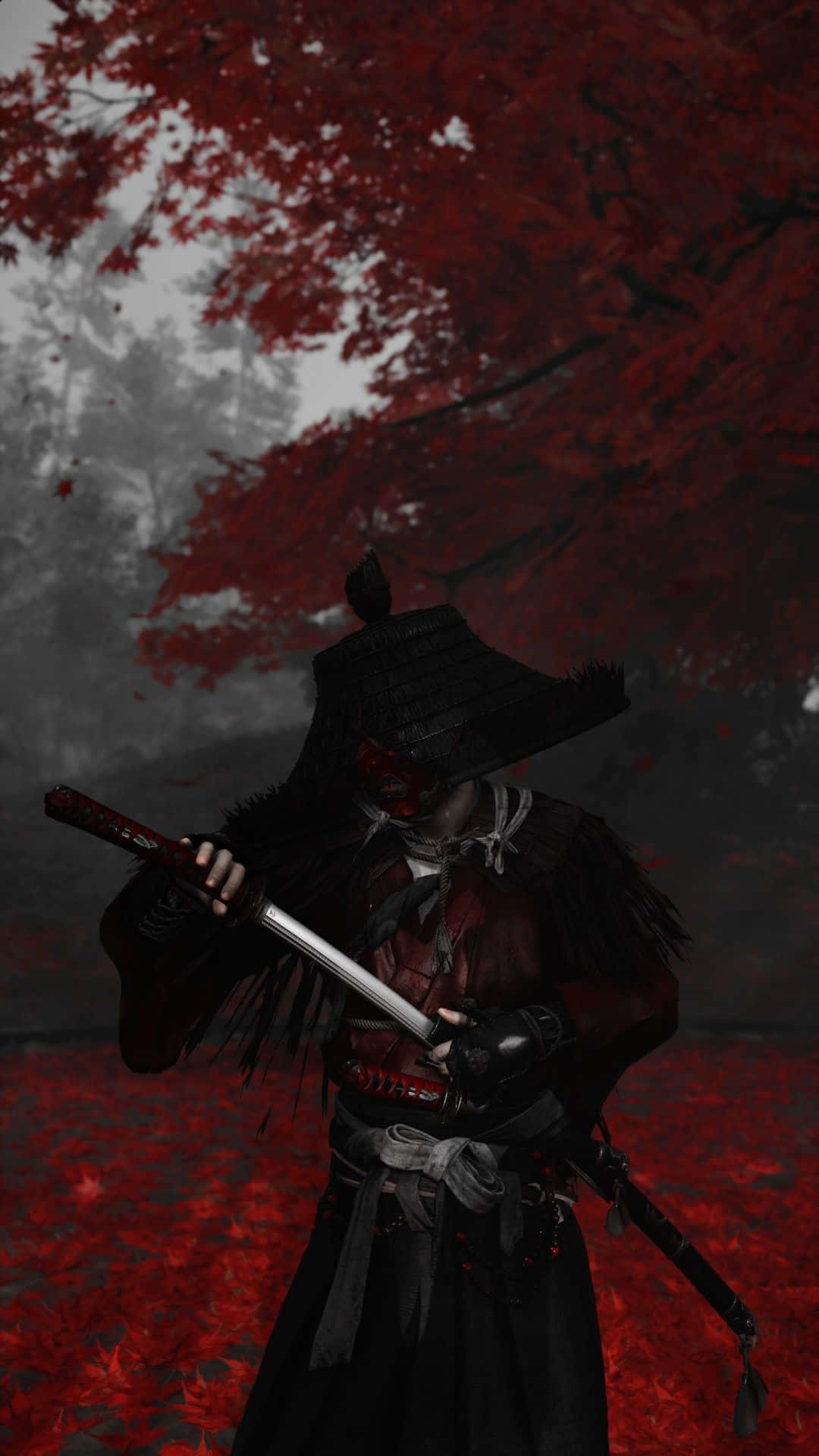 Ronin, samurai, dark robes, Full HD Phone Wallpaper