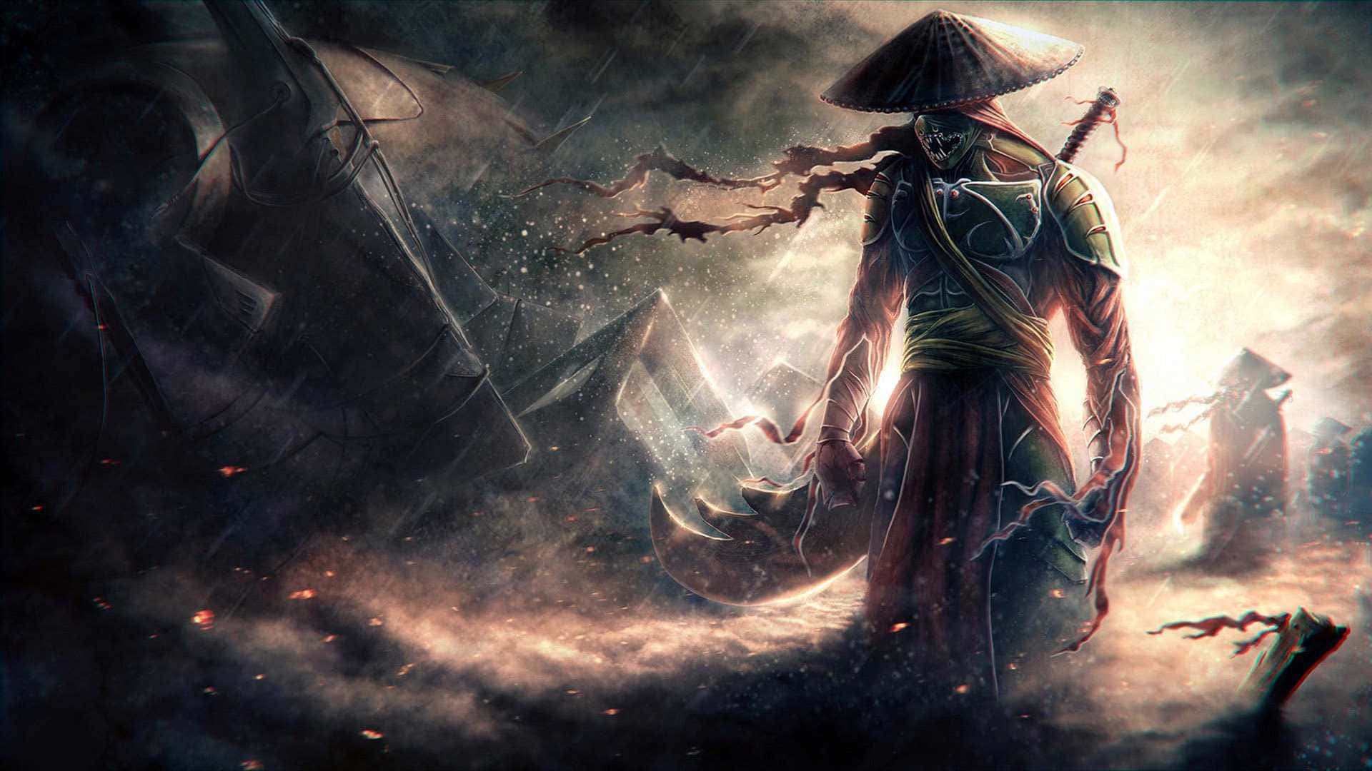 Ronin, 1920 x 1080, hooded warrior, Full HD Desktop Wallpaper