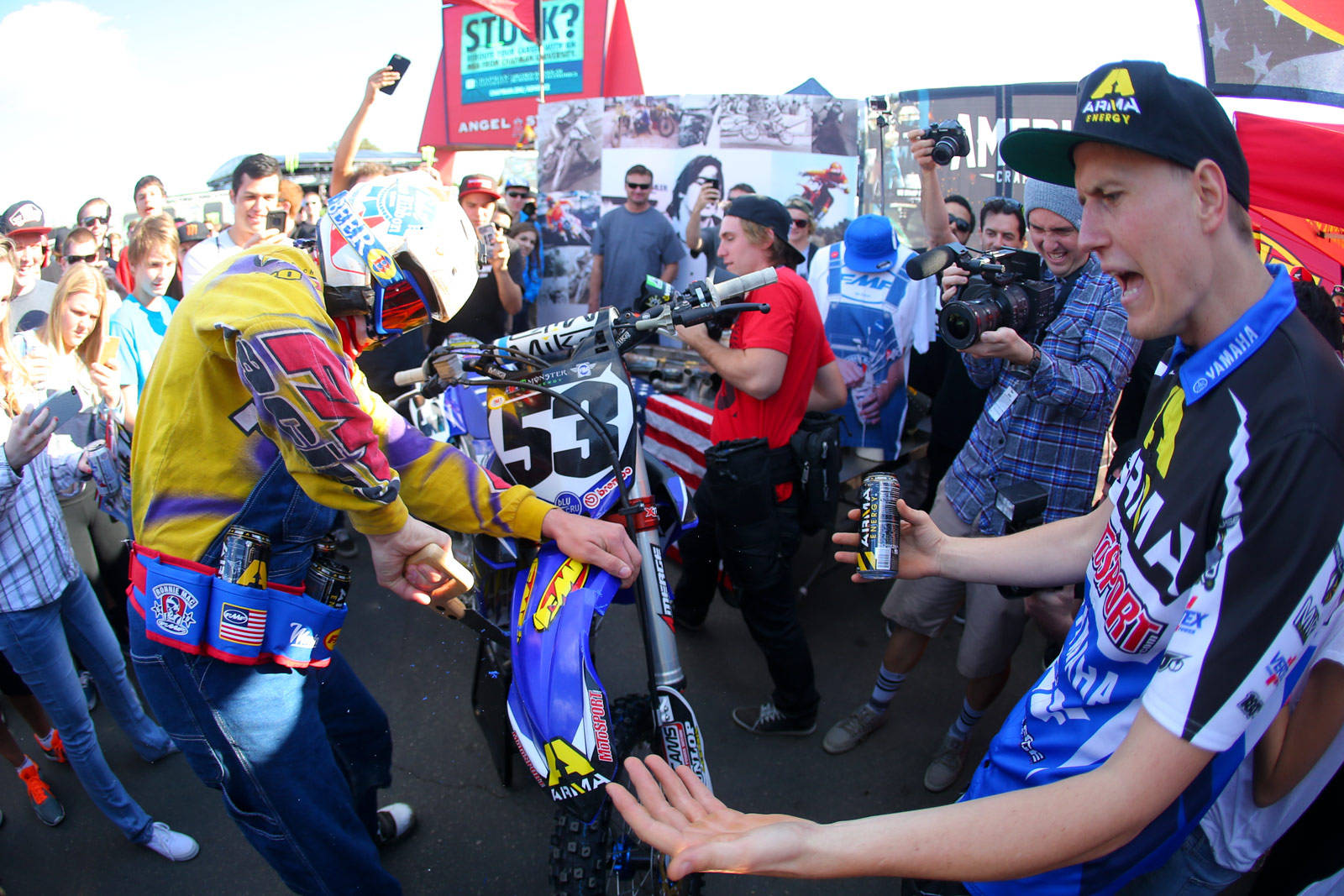 Ronnie Mac, motocross riders, colorful gear, HD Desktop Wallpaper