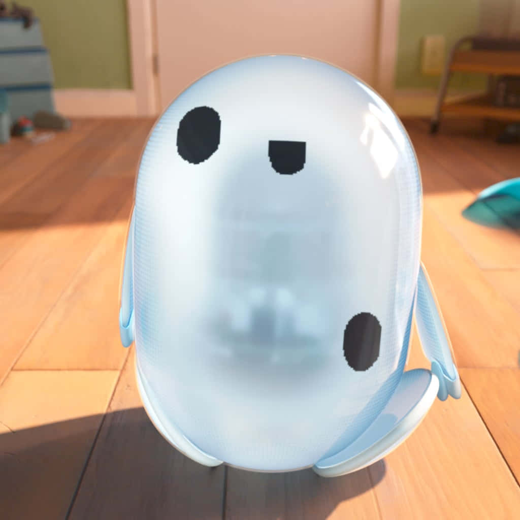 Rons Gone Wrong, translucent light blue, pixelated black eyes, SD Desktop Wallpaper