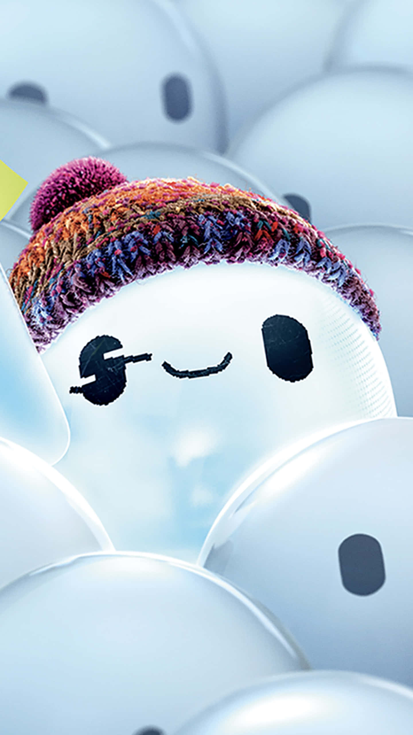 Rons Gone Wrong, snowman, colorful knit hat, 2K Phone Wallpaper
