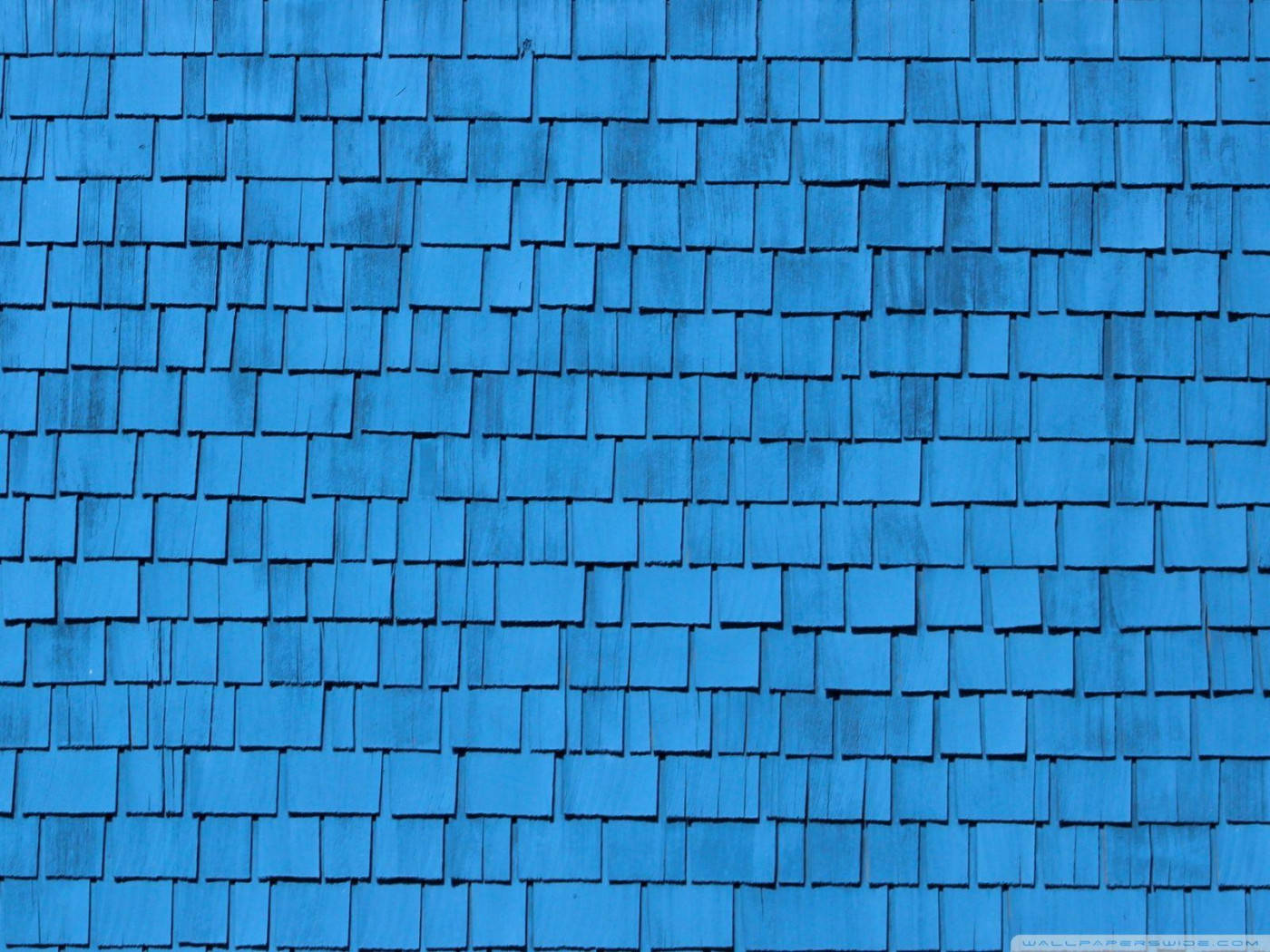 tiled roof, blue wooden shingles, textured overlapping pattern, HD Desktop Wallpaper