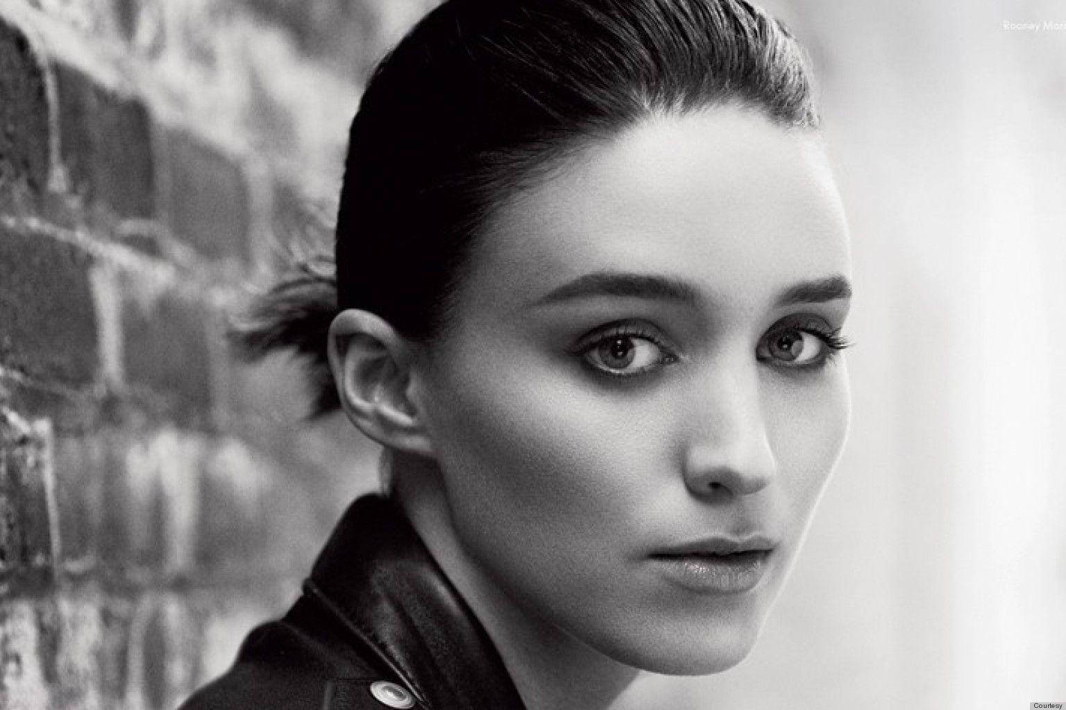 Rooney Mara, intense eyes, slicked-back hair, HD Desktop Wallpaper