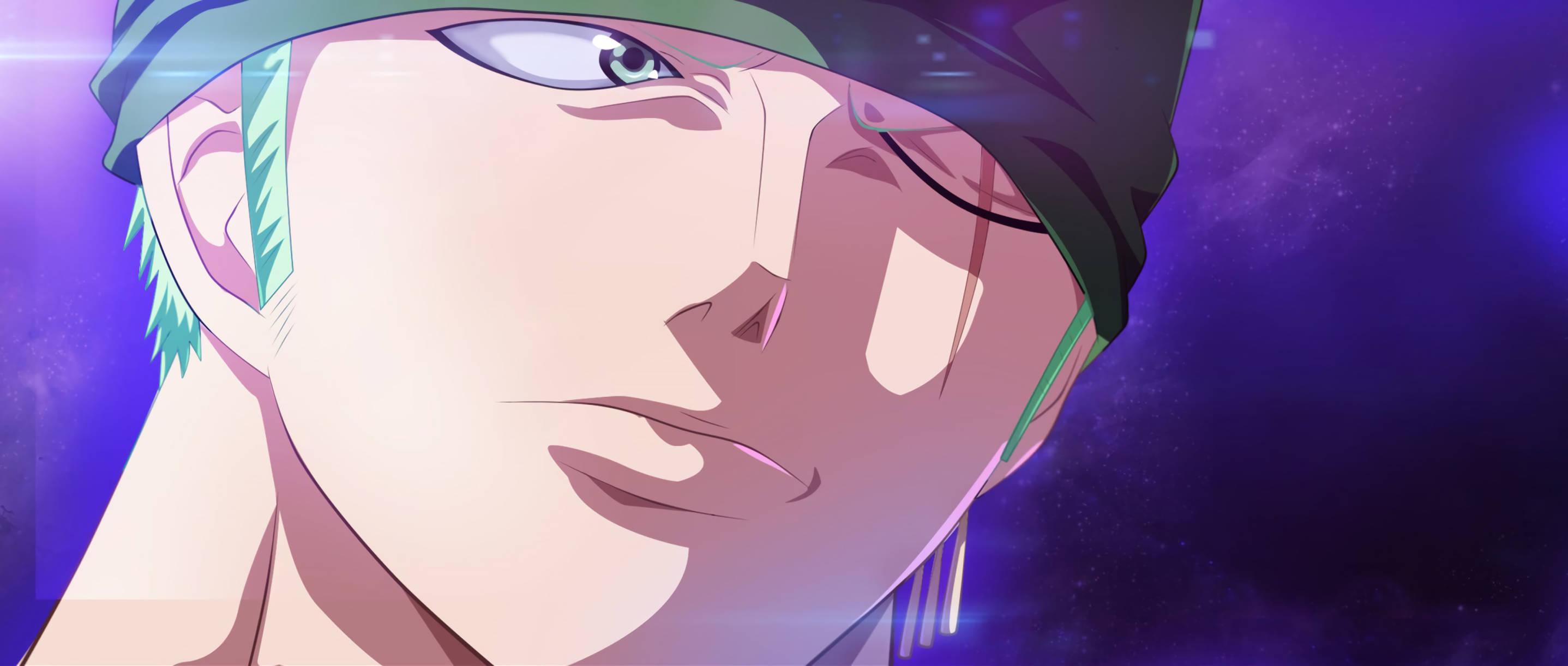 Roronoa Zoro, green hair, headband, 2K Desktop Wallpaper
