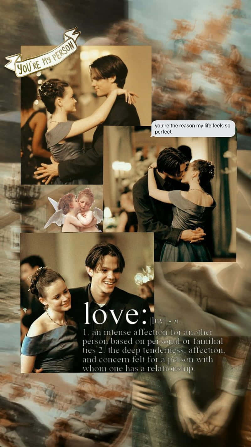 Rory Gilmore Aesthetic, love collage, couple dancing, HD Phone Wallpaper