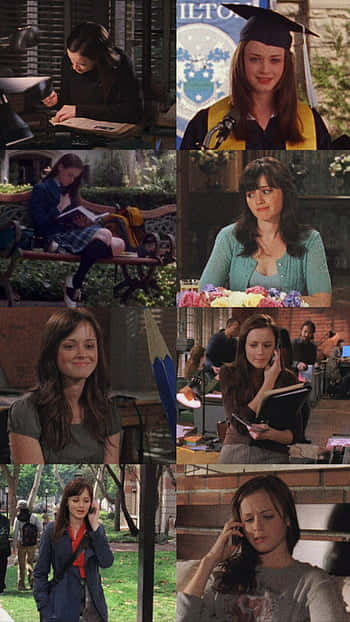 Rory Gilmore, academic journey, campus scenes, SD Phone Wallpaper