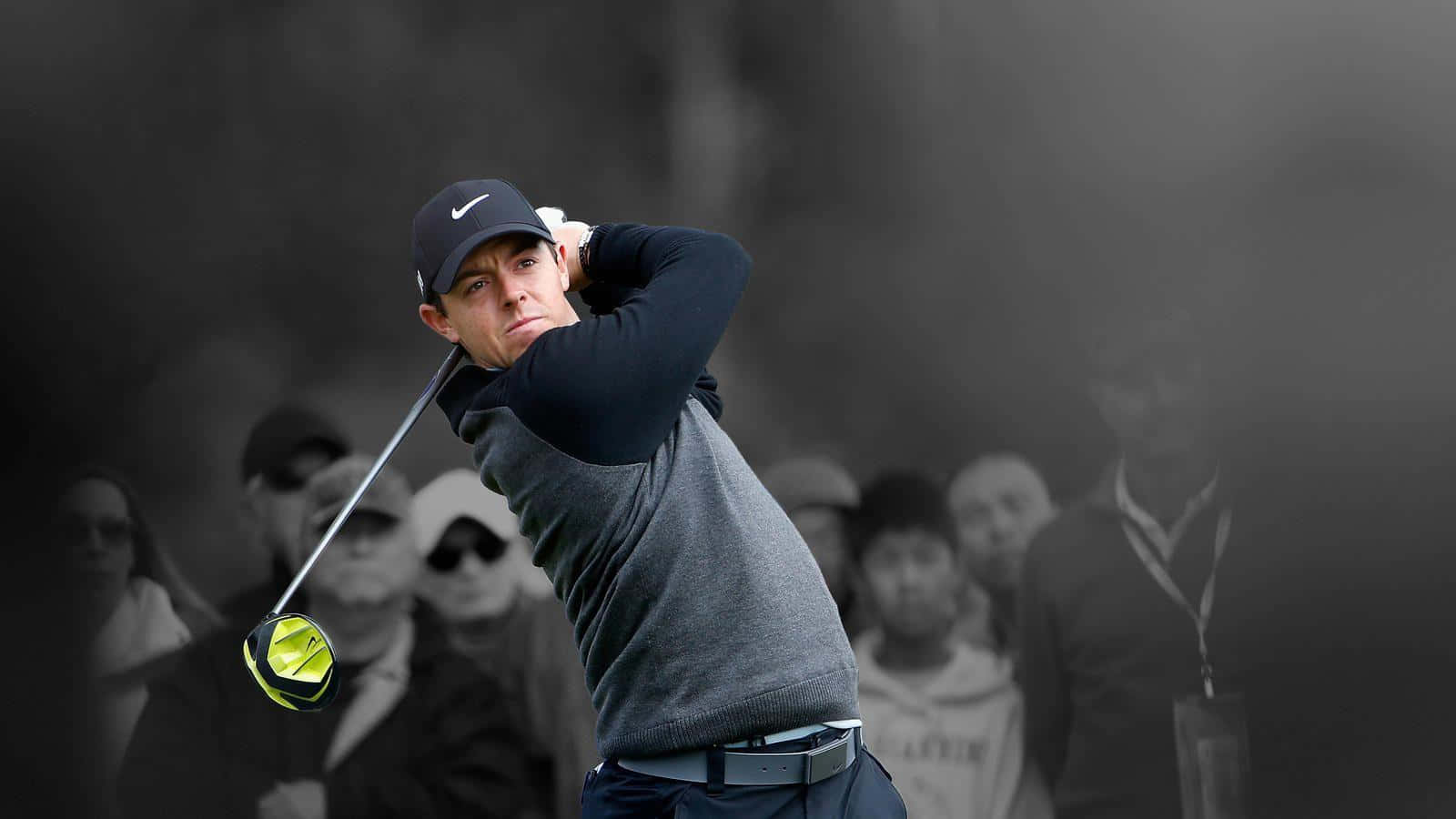 Rory Mcilroy, mid-swing, focused intensity, HD Desktop Wallpaper
