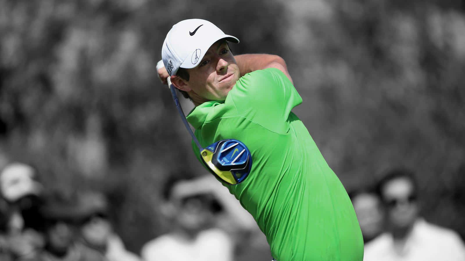 Rory Mcilroy, green shirt, golfer, HD Desktop Wallpaper