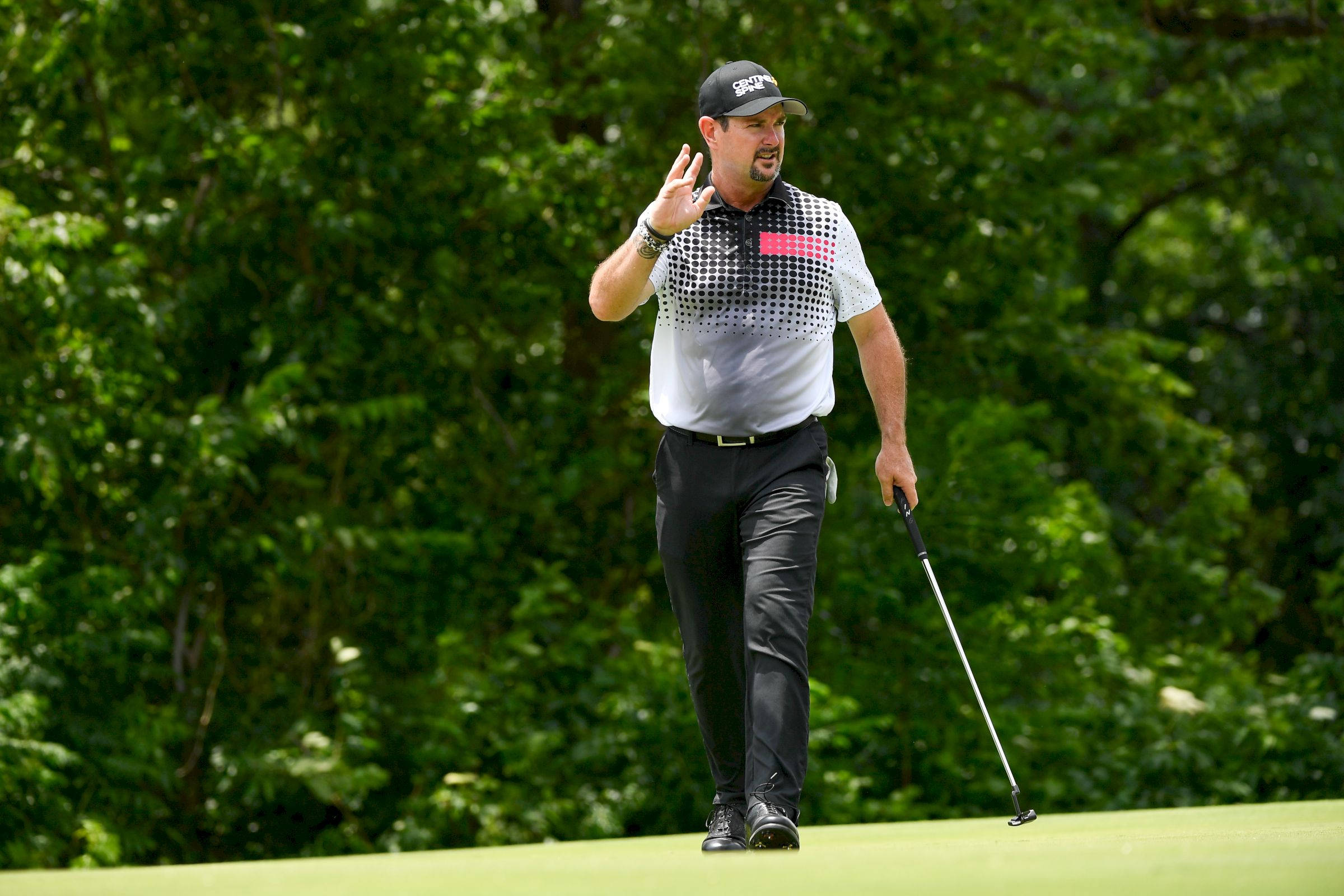 Rory Sabbatini, fairway, trees, Full HD Desktop Wallpaper