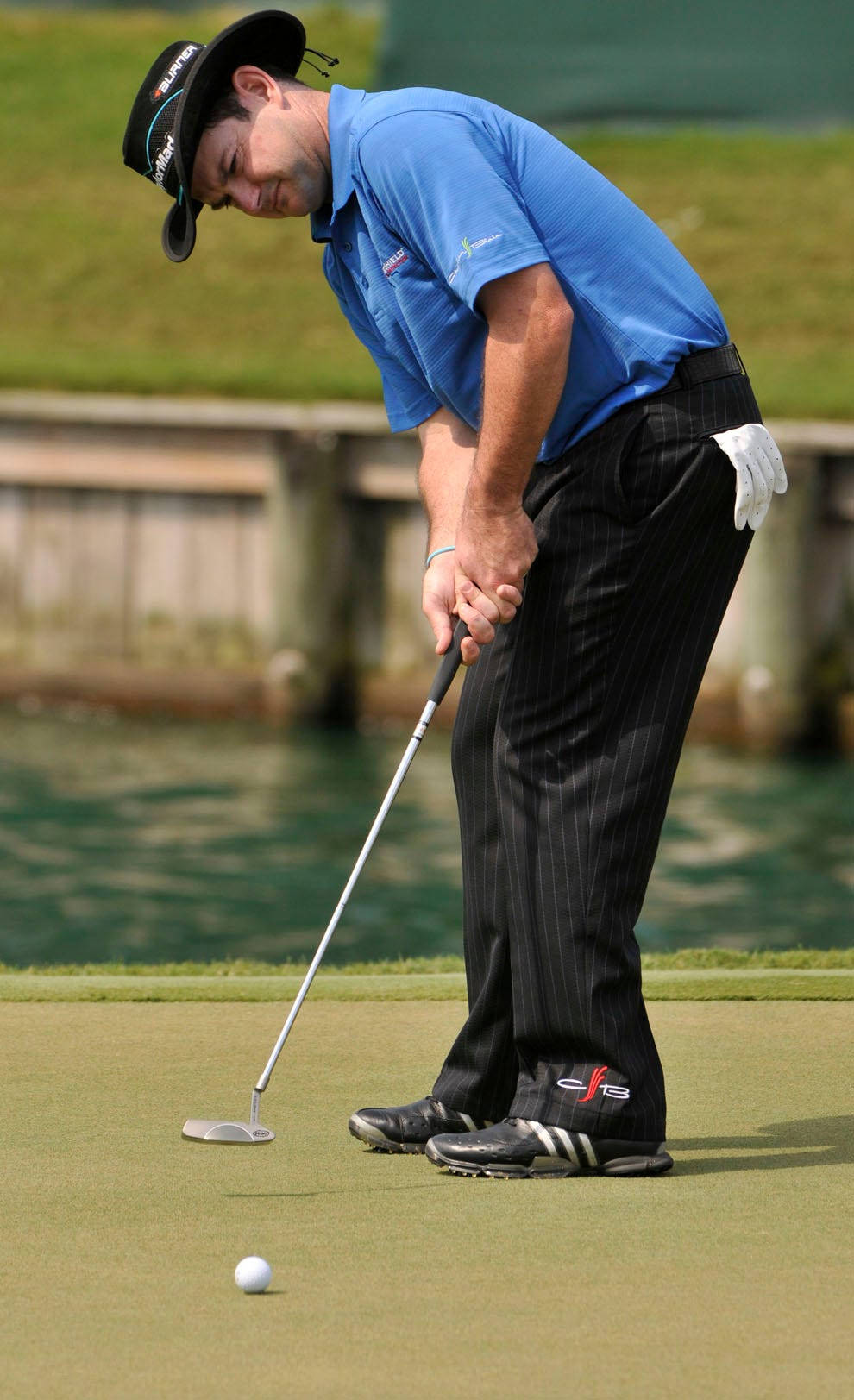 Rory Sabbatini, blue shirt, black hat, HD Phone Wallpaper