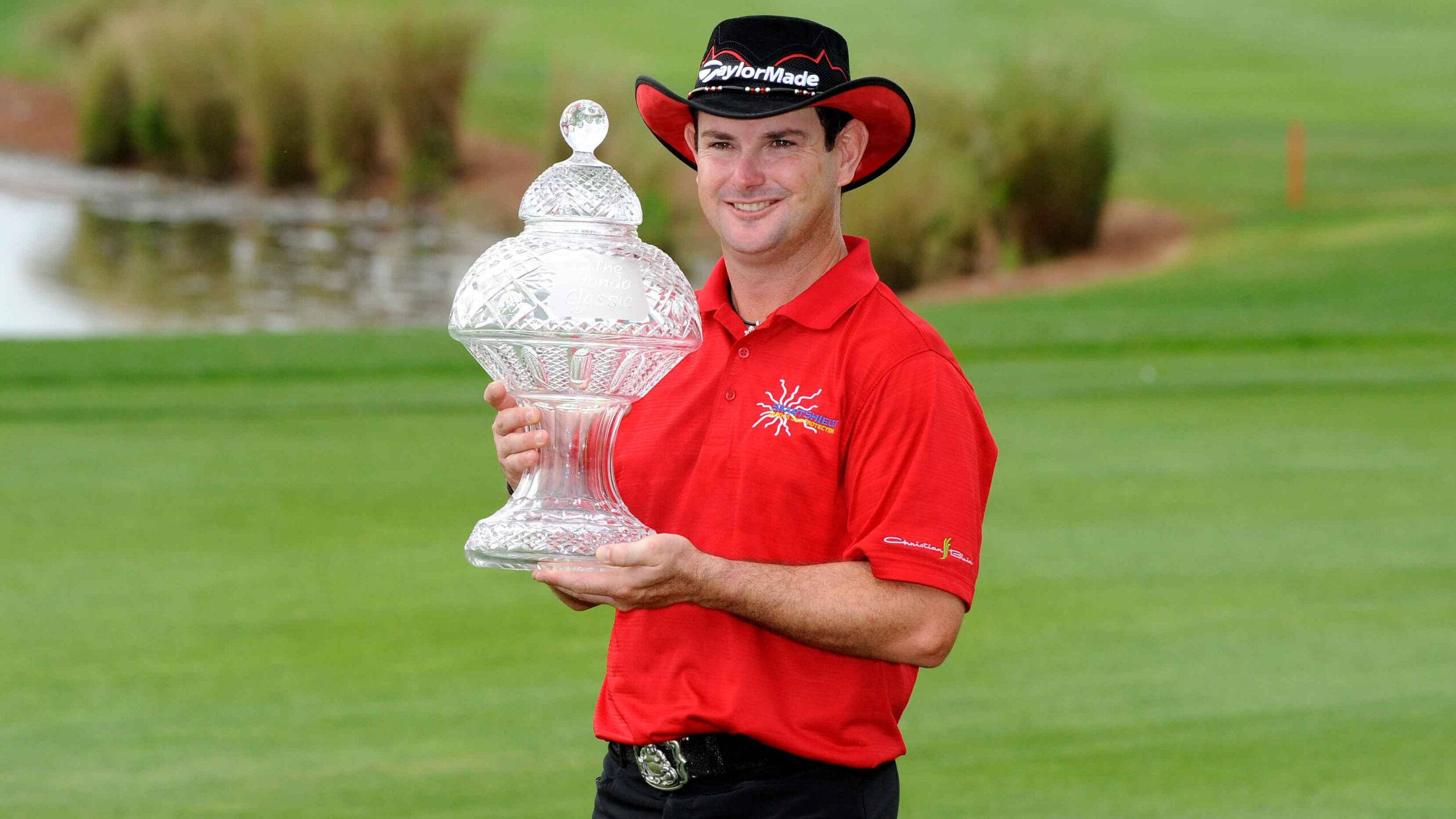 Rory Sabbatini, red shirt, cowboy hat, 2K Desktop Wallpaper