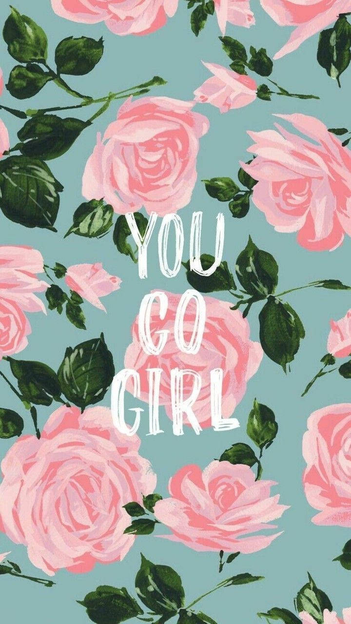 Pink roses, Green leaves, Teal background, HD Phone Wallpaper