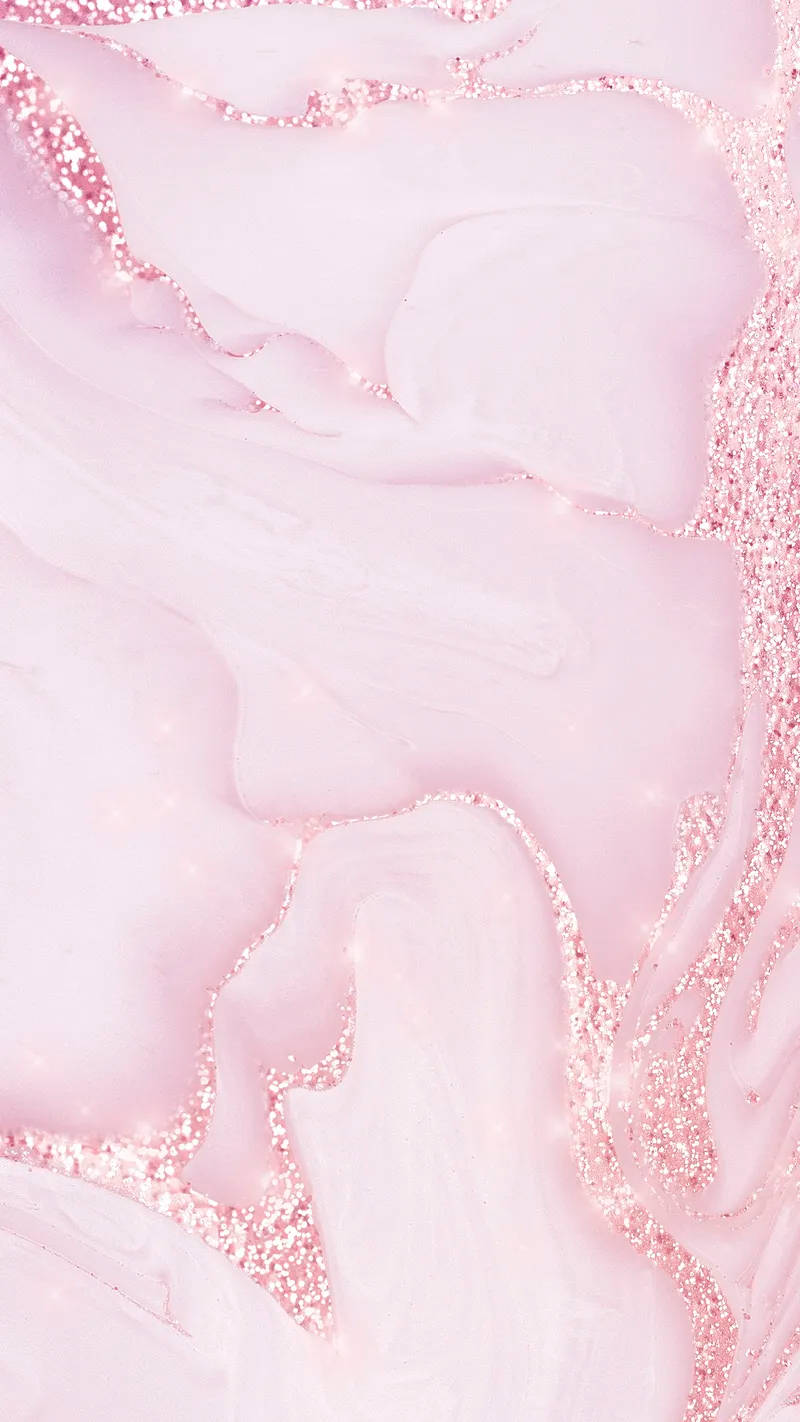 rosy pink, white marble, glittering gold sparkles, HD Phone Wallpaper