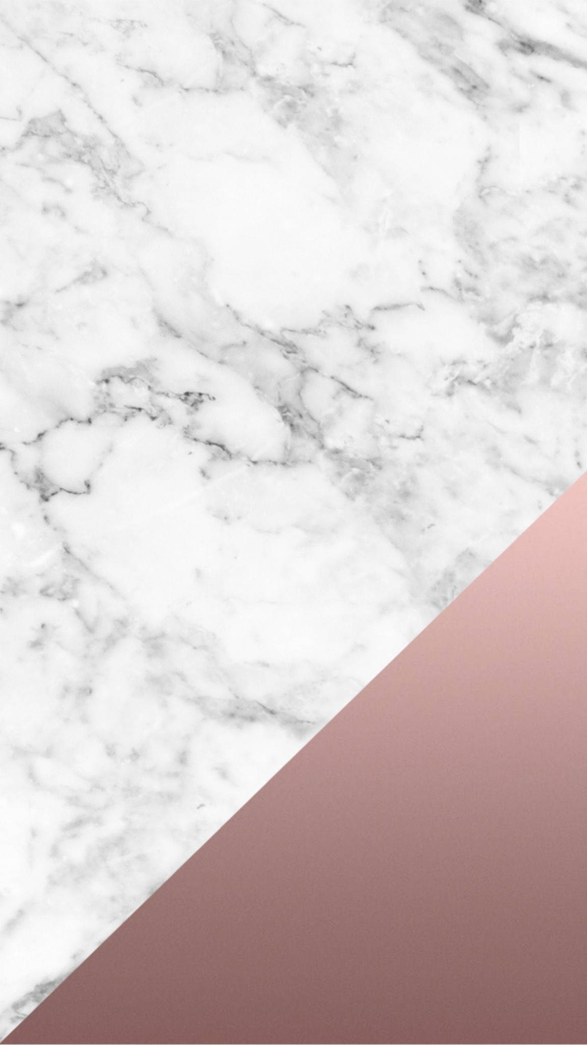 White Marble, gray veins, soft rose gold gradient, Full HD Phone Wallpaper