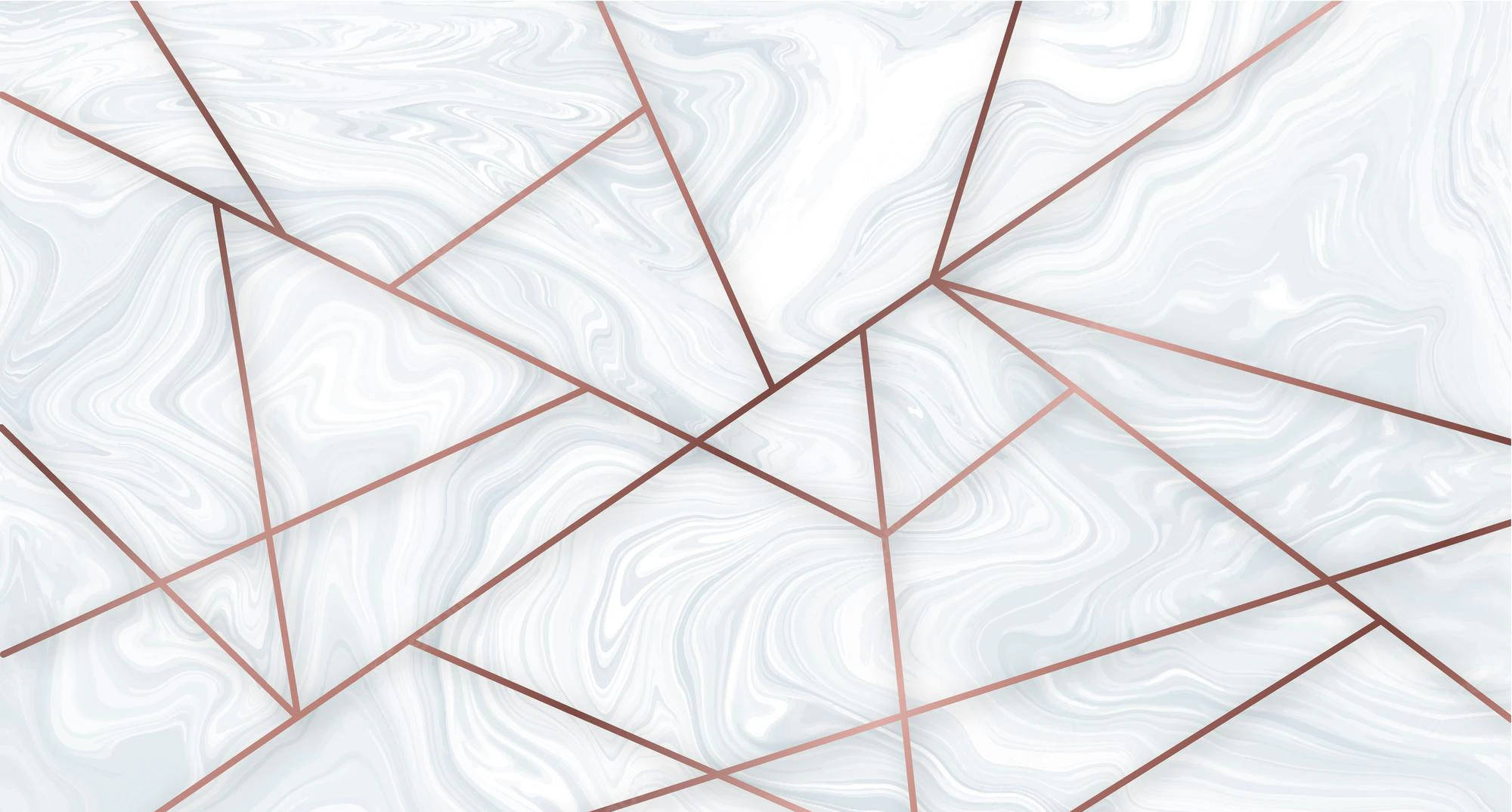 White Geometric Rose Gold Marble, white marble, rose gold geometric lines, Full HD Desktop Wallpaper