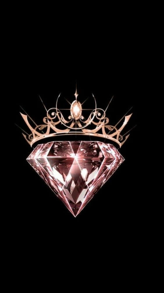 rose gold, matte black, pink diamond, SD Phone Wallpaper