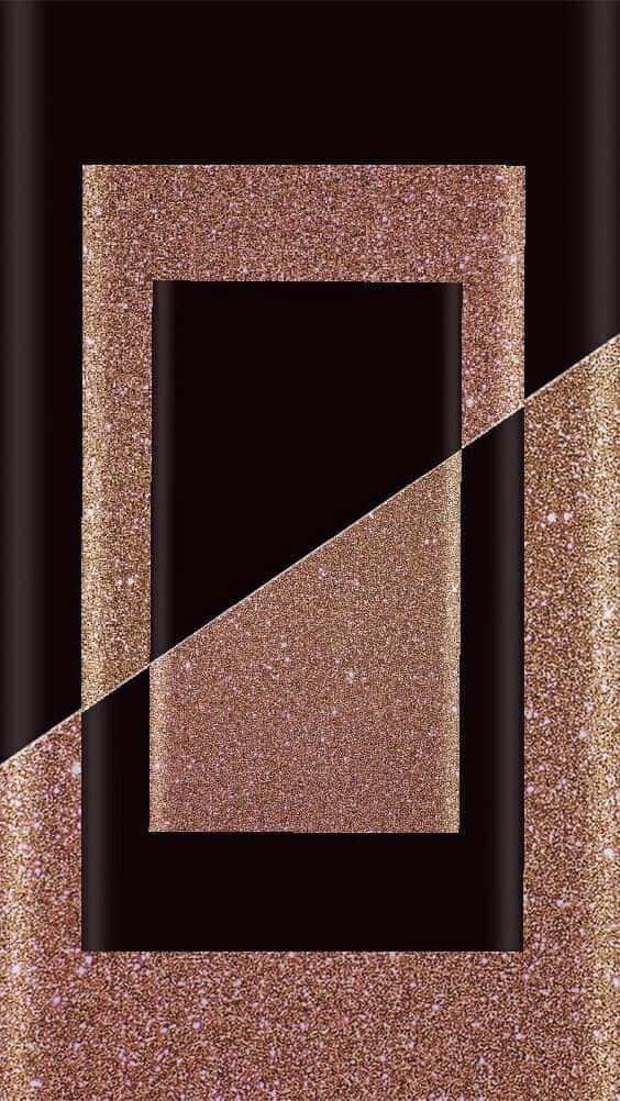 rose gold, black, geometric abstract design, SD Phone Wallpaper