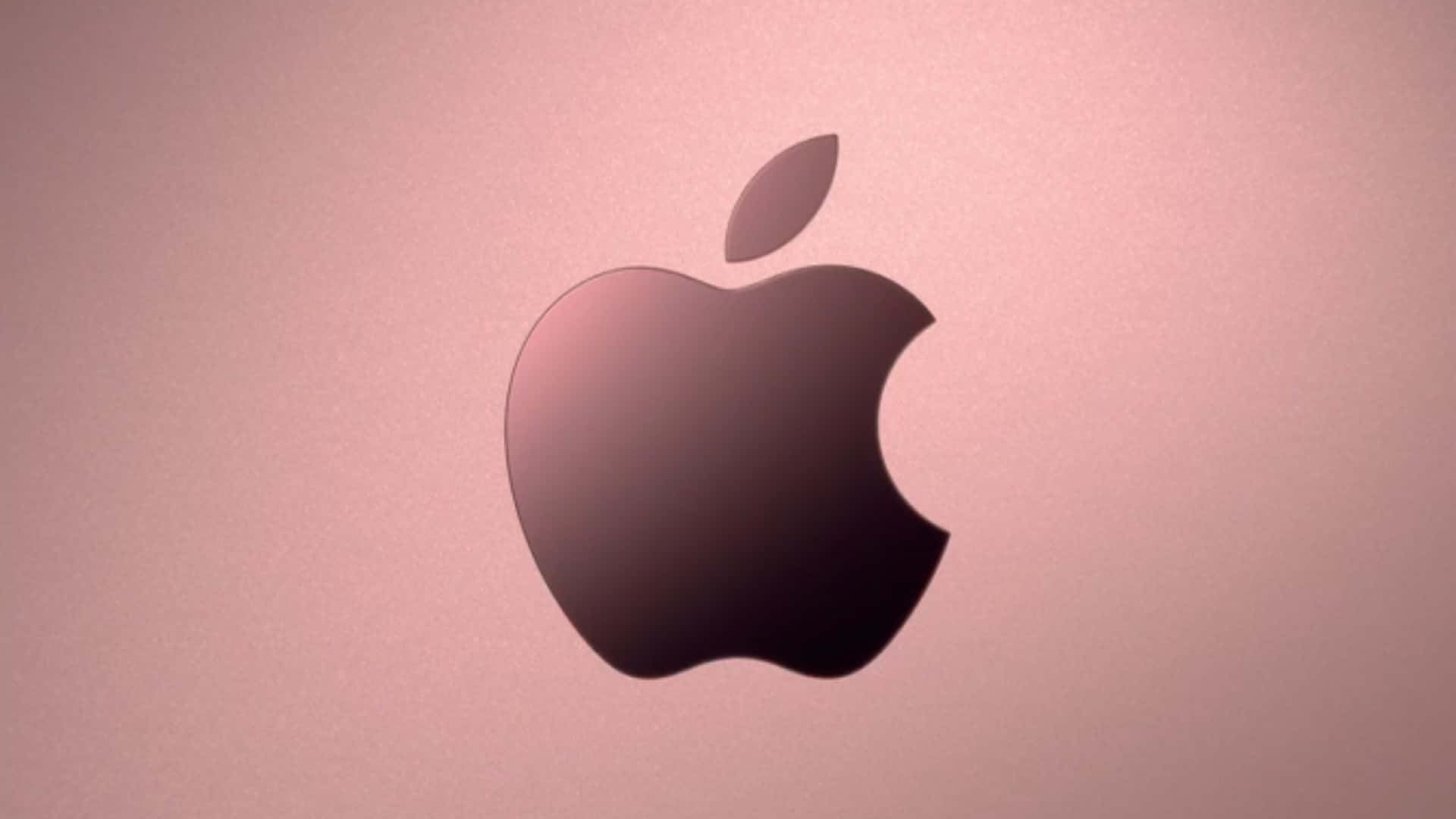 Rose Gold Apple, Apple logo, dark silhouette, Full HD Desktop Wallpaper