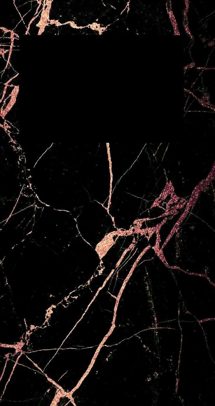 rose gold, black marble, intricate rose gold veining, HD Phone Wallpaper