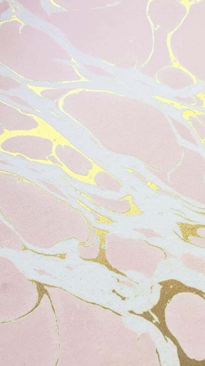 Rose Gold Black Marble, soft pink background, elegant white and gold marble veins, SD Phone Wallpaper