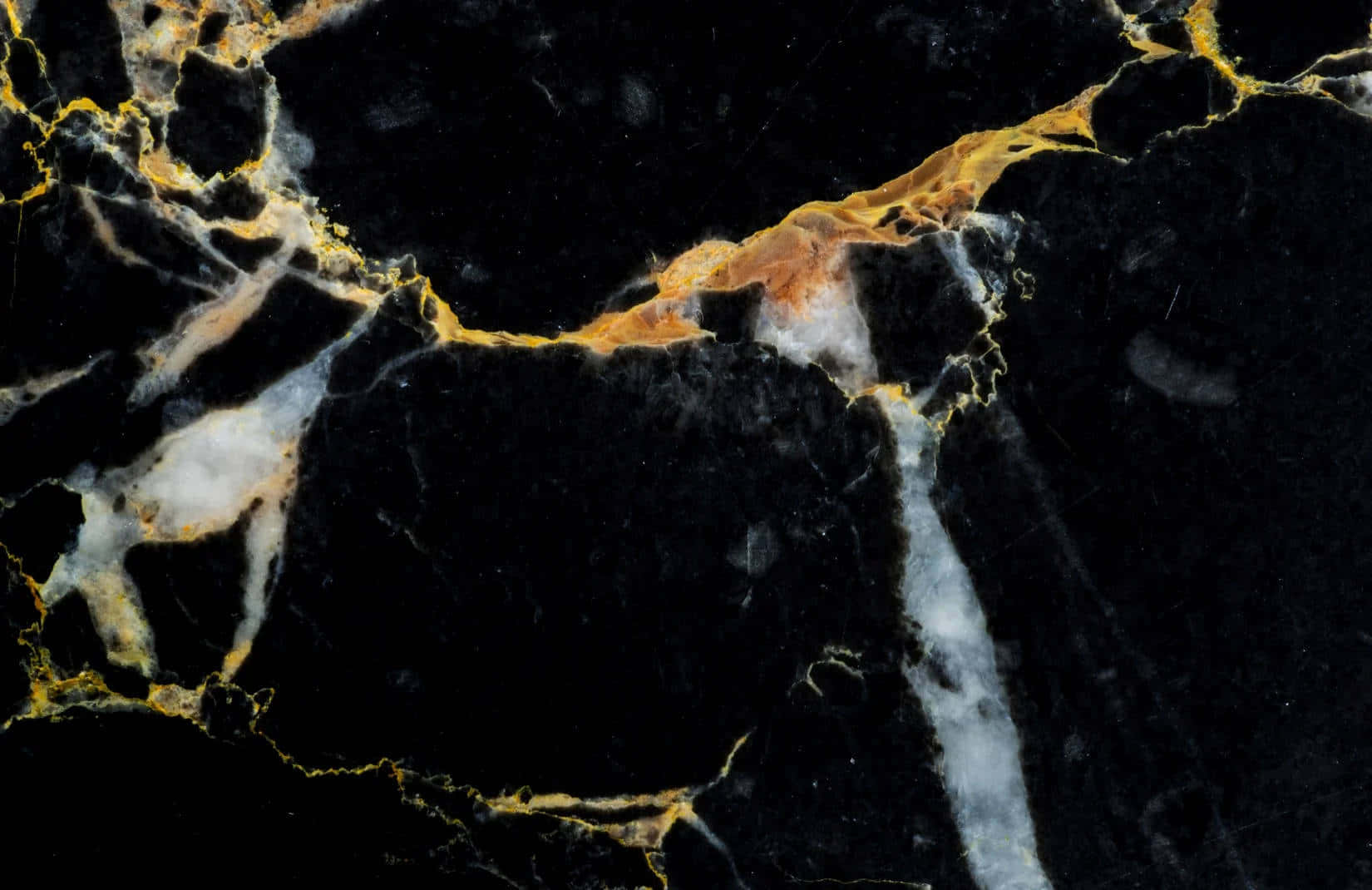 black marble, gold veins, white veins, HD Desktop Wallpaper