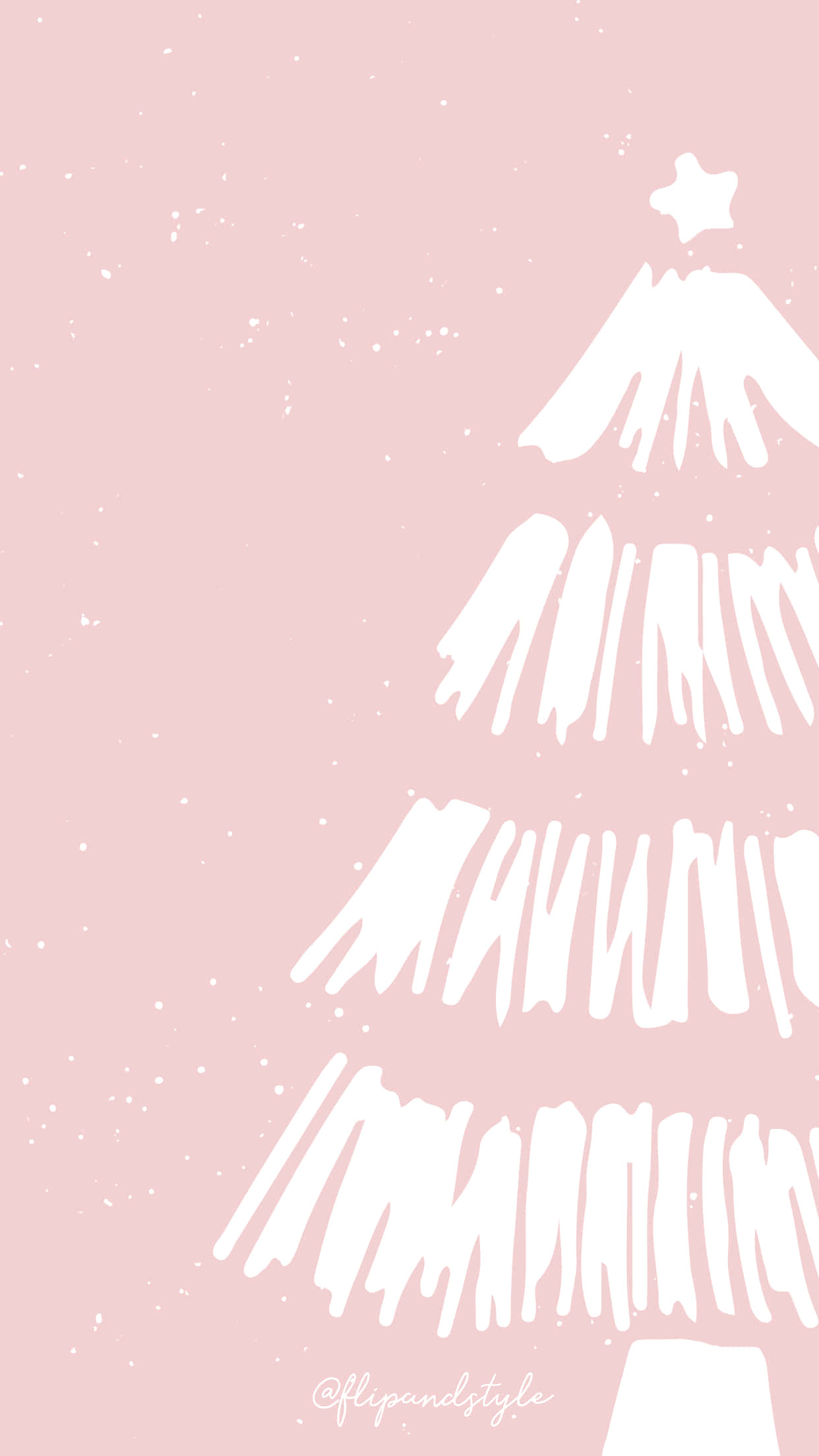 rose gold christmas, minimalist white Christmas tree, star topper, Full HD Phone Wallpaper