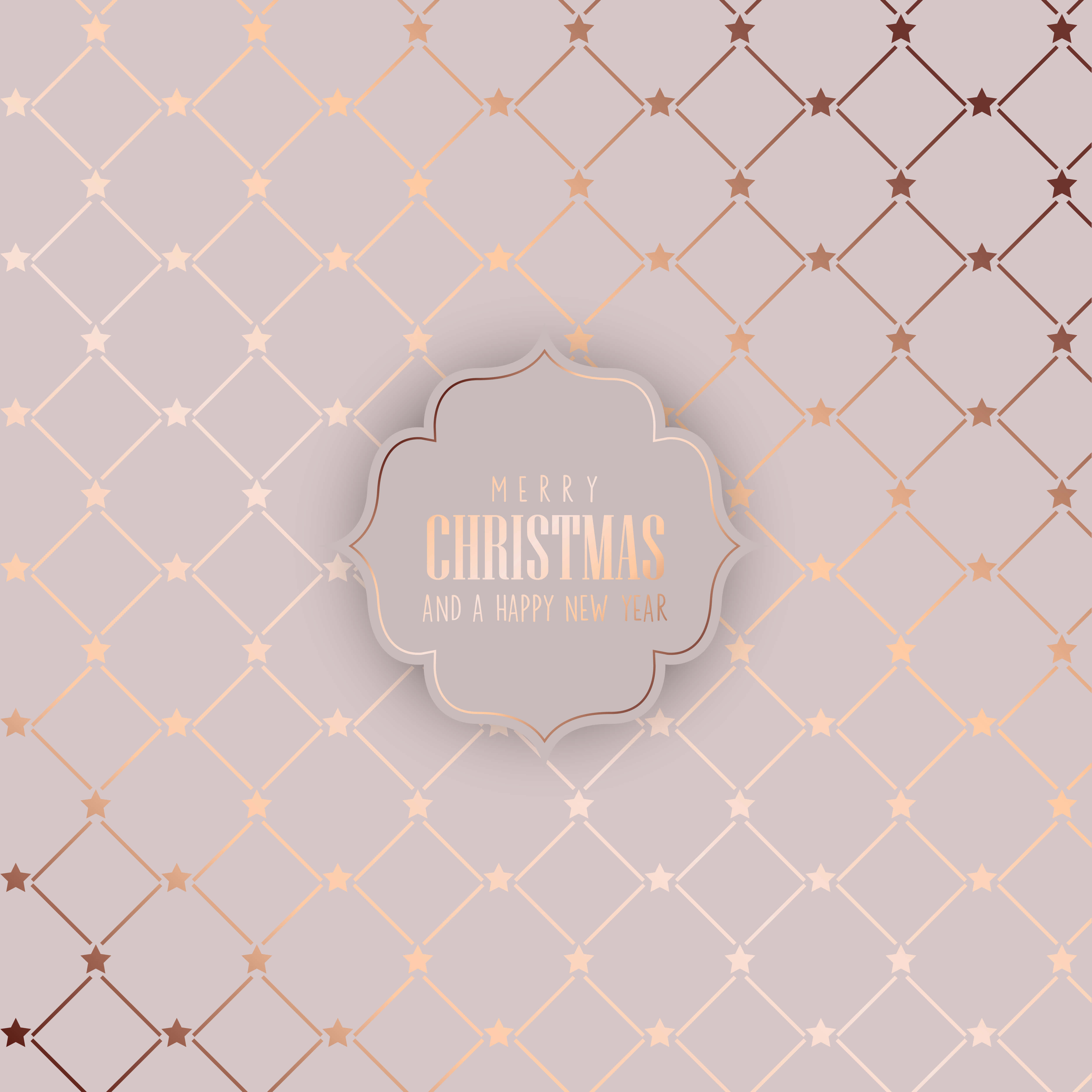 Rose Gold Christmas, gold stars, diamond grid, 4K Desktop Wallpaper